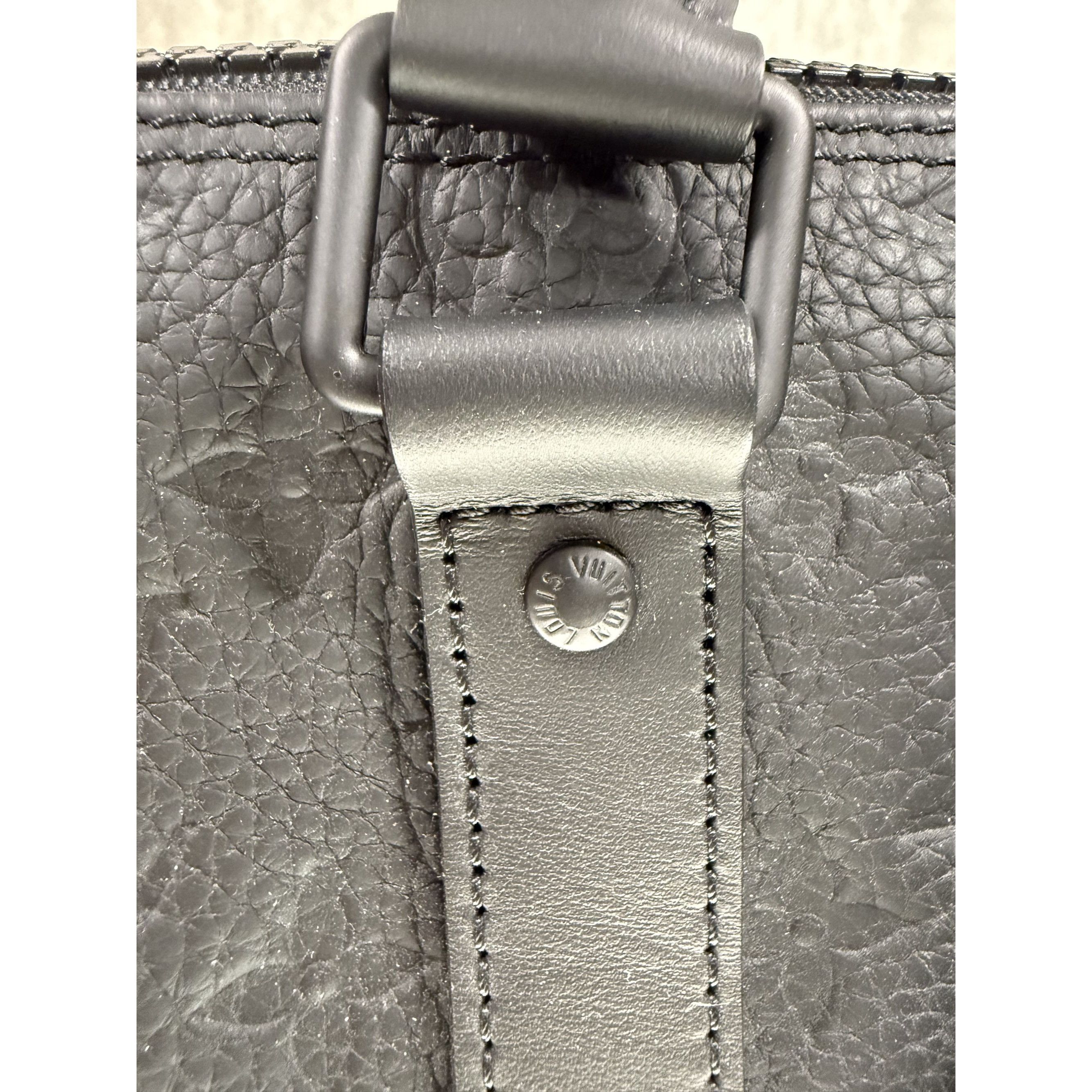 Louis Vuitton Louis Vuitton Black Monogram Embossed Leather Mini Duffel Ba Size ONE SIZE - 9 Thumbnail