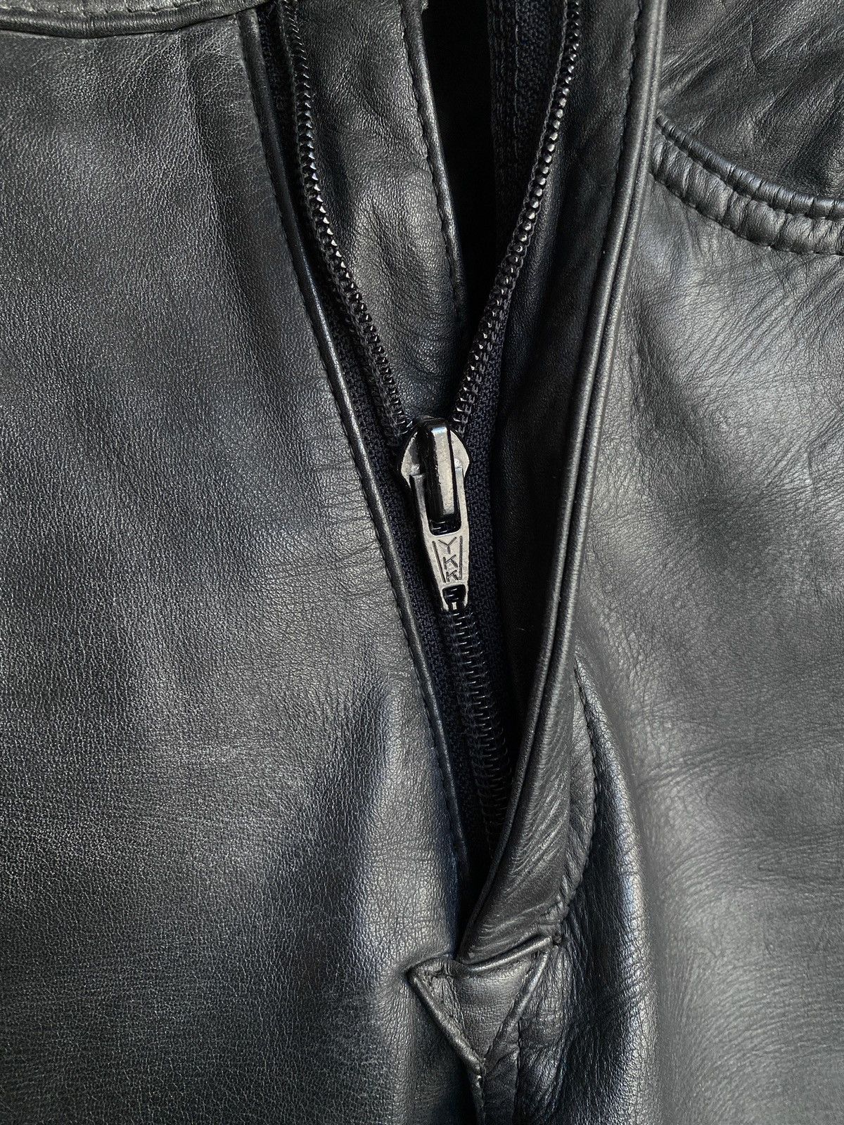 Leather × Vintage Vintage IXS Leather Pants Black Riding Y2K Archival Size US 27 - 9 Thumbnail