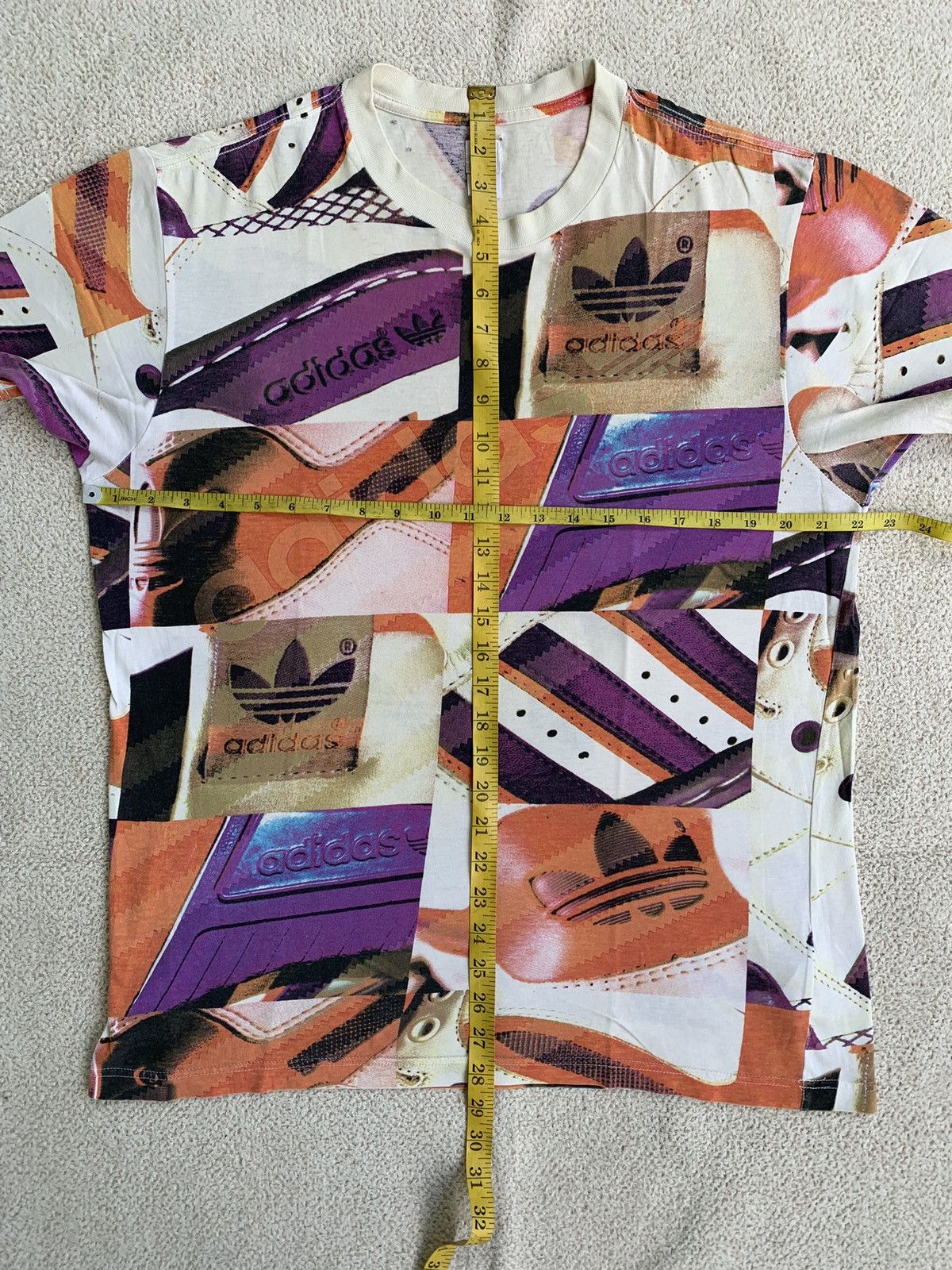 Beauty Beast × If Six Was Nine × Japanese Brand VTG Adidas ATT All Over Tshirt Size US L / EU 52-54 / 3 - 11 Thumbnail