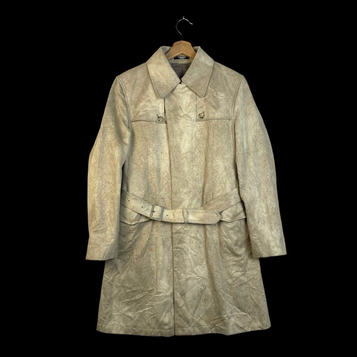 Tornado Mart 🇯🇵 TORNADO MART MOLESKIN BELTED TRENCH COAT Size US M / EU 48-50 / 2 - 1 Thumbnail