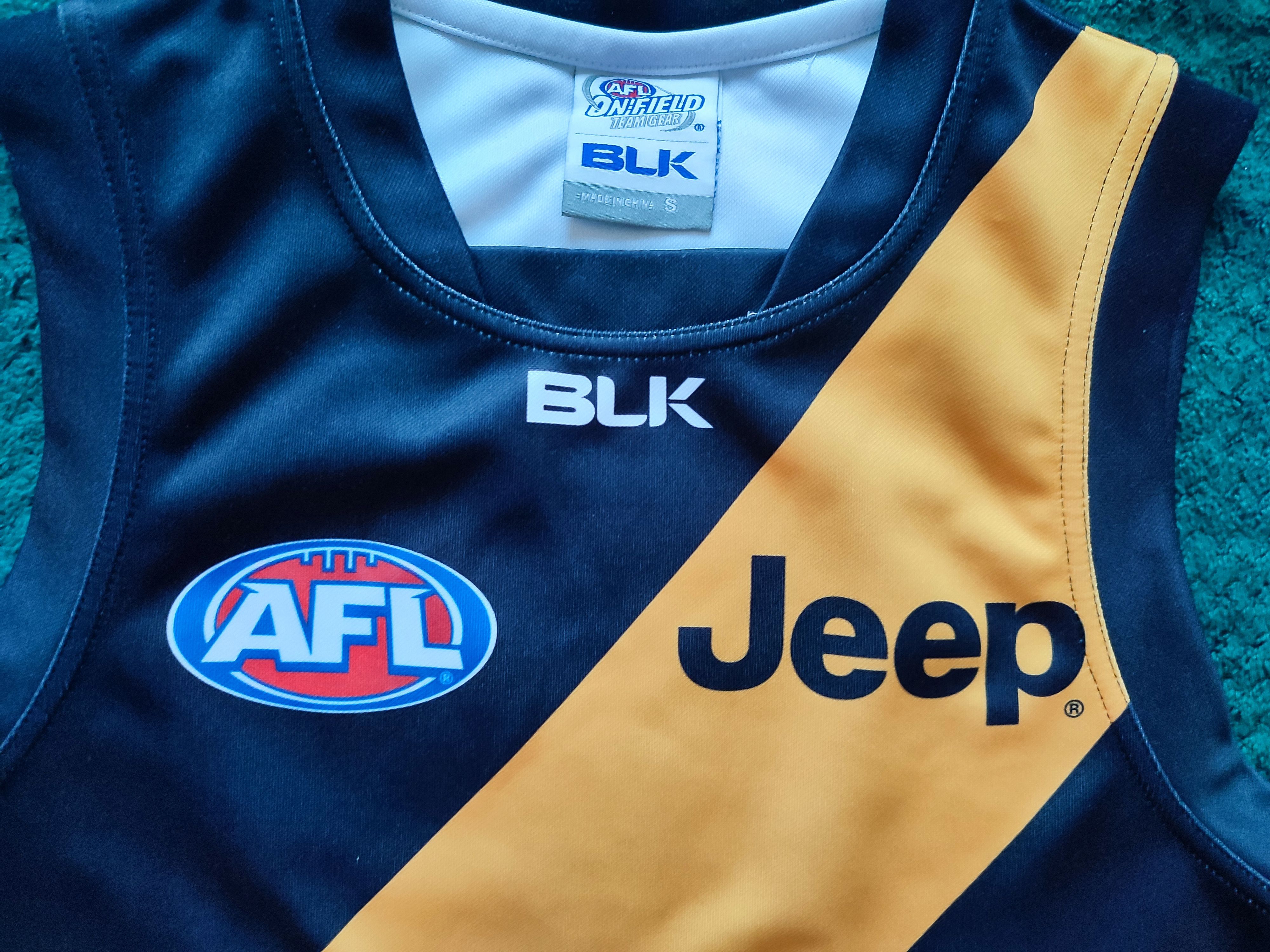 Blk Dnm Richmond Tigers AFL Australian Football BLK Jersey Vest Size US S / EU 44-46 / 1 - 6 Thumbnail
