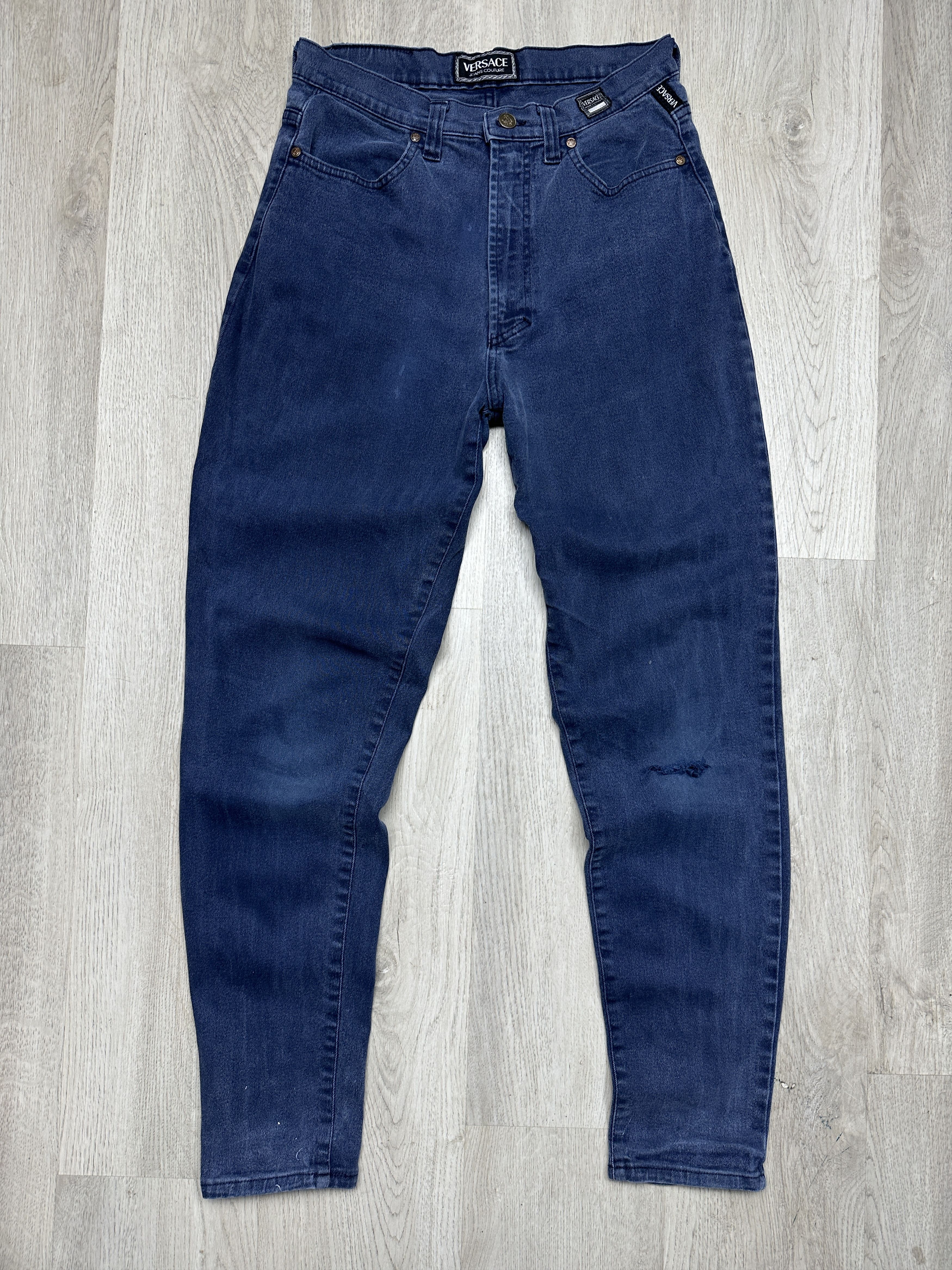 Versace Jeans Couture Versace Jeans Couture 90s Vintage Distressed Denim Pants Size US 31 - 5 Thumbnail