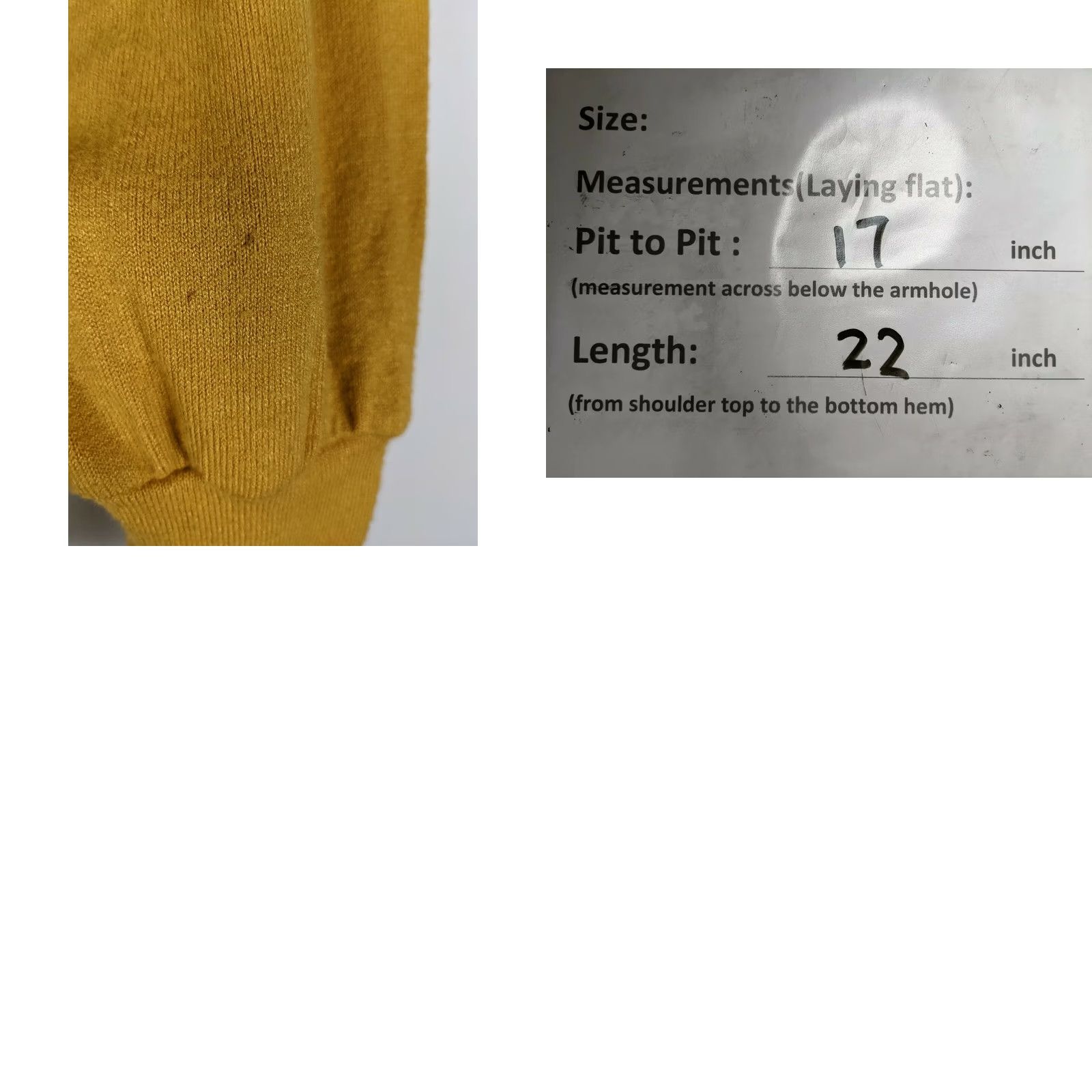Madewell Madewell Blouse Tank Top Puff Sleeve Yellow XXS Womens V-Neck Casual Regular Knit Cotton/Viscose Size XXS / US 00 / IT 34 - 8 Thumbnail