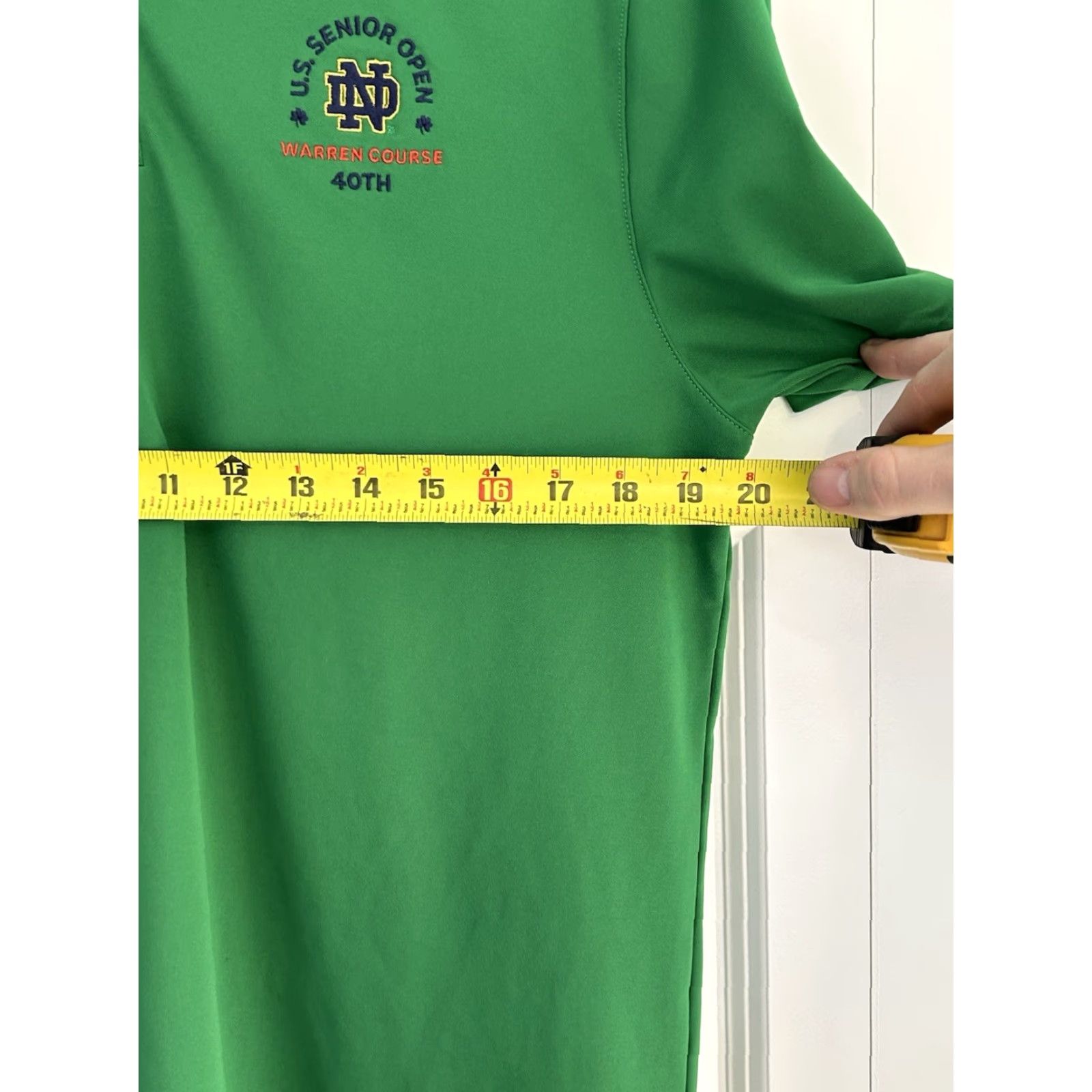 Under Armour Under Armour Notre Dame Golf Polo Shirt Green M Adult Short Sleeve Button Closure Collared Logo HeatGear Regular Fit Size US M / EU 48-50 / 2 - 4 Thumbnail