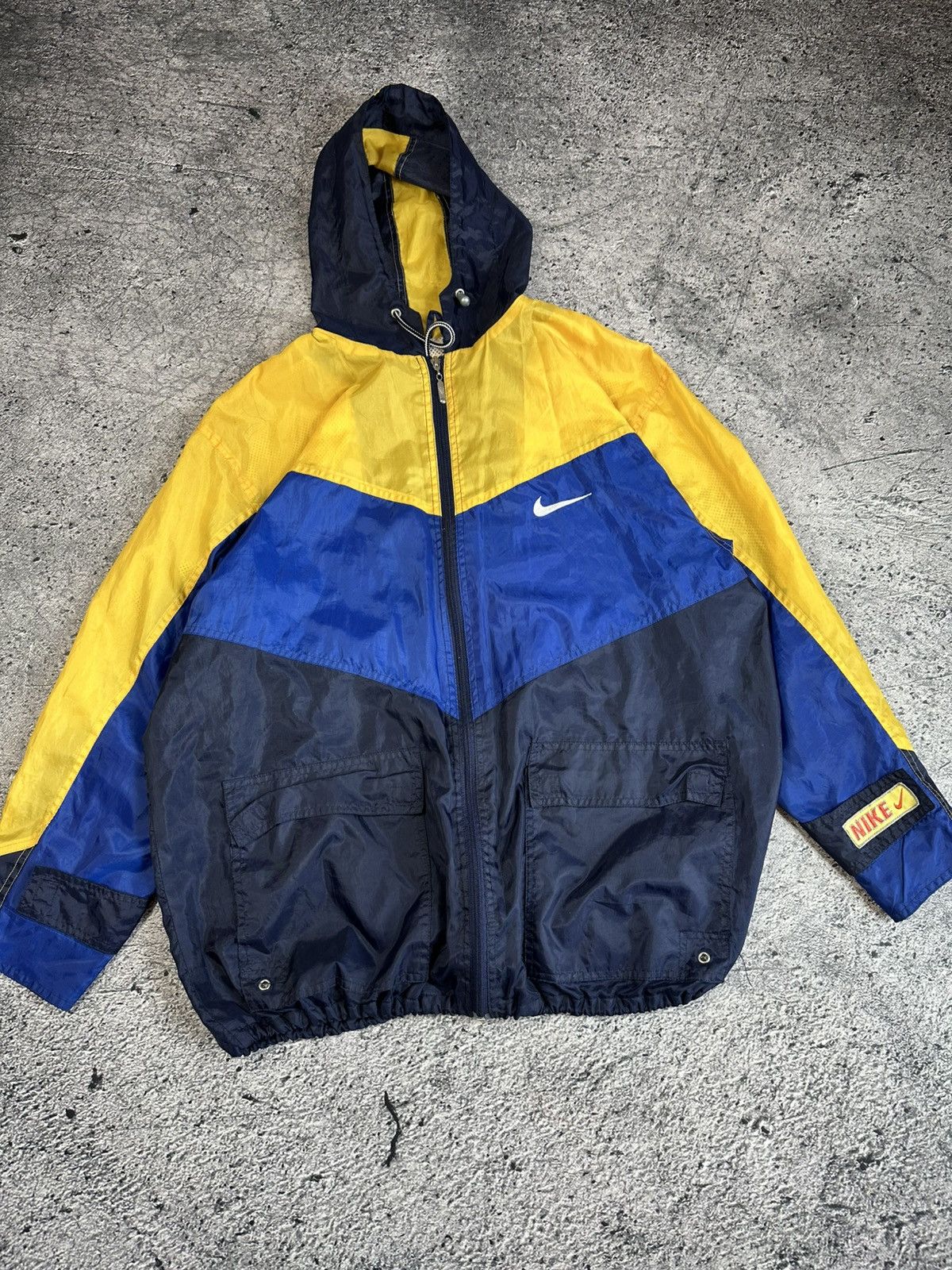 Nike × Vintage Vintage Nike big swoosh jacket - made in USA Size US XL / EU 56 / 4 - 1 Thumbnail