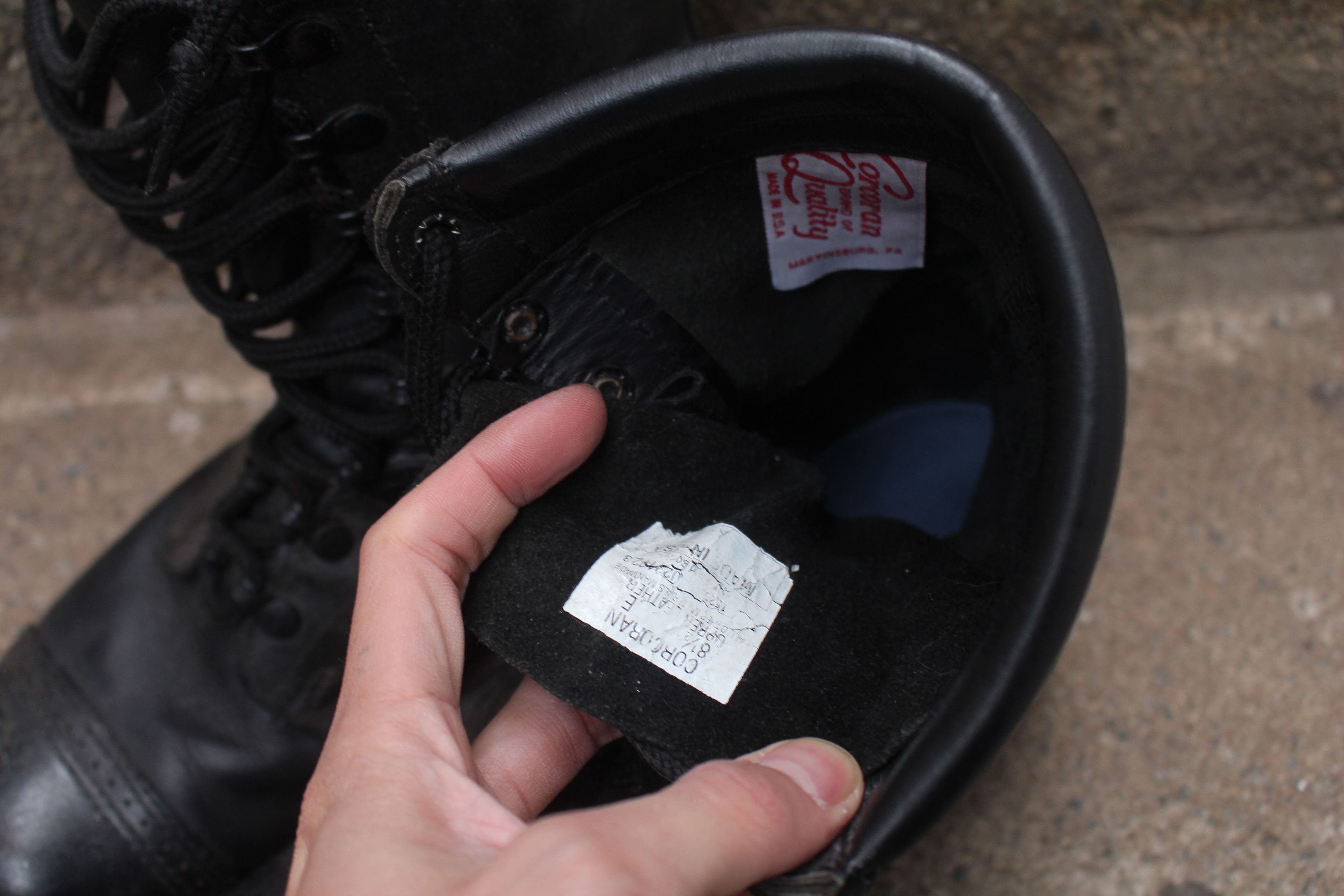 Corcoran Vintage 1525 Made in USA Black Field Combat Boot Size US 8.5 / EU 41-42 - 7 Thumbnail