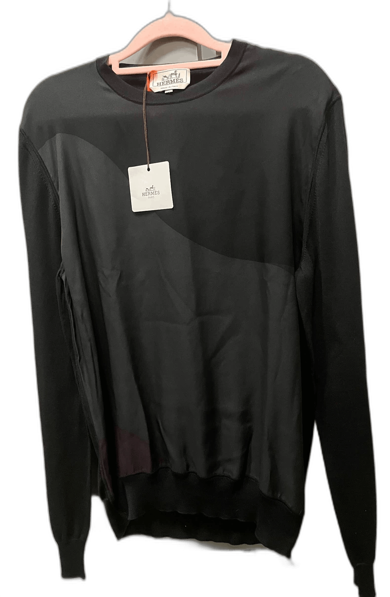 Hermes Long Sleeve Silk Pullover Sweater