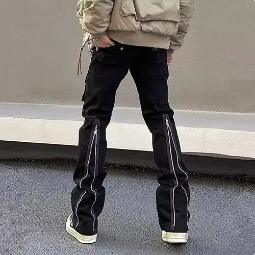 Jean Rumiko x Gotoh Zipper Opium Stack Pants, Flared Zipper Pants Size US 34 / EU 50 - 1 Thumbnail