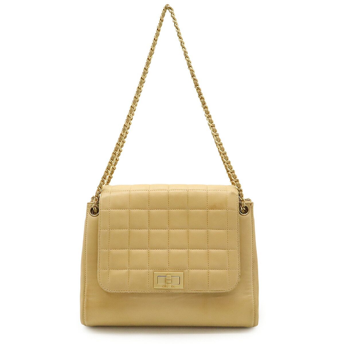 Chanel Chanel Chanel 2.55 Choco Bar Lambskin Shoulder Bag Leather Shoulder Bag Size ONE SIZE - 1 Thumbnail