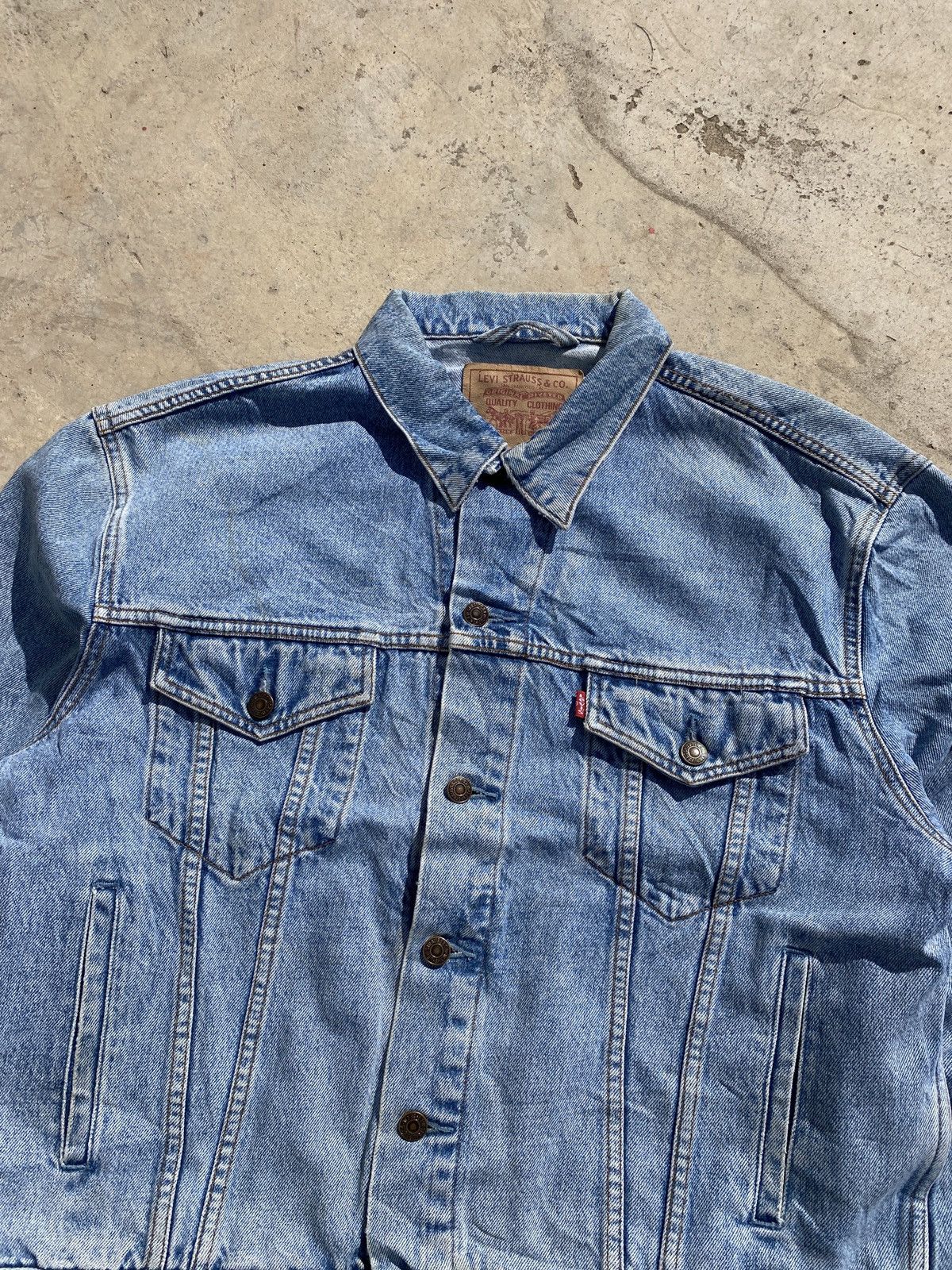 Levi's Vintage Clothing Vintage Levis Denim Jacket Size US L / EU 52-54 / 3 - 3 Thumbnail