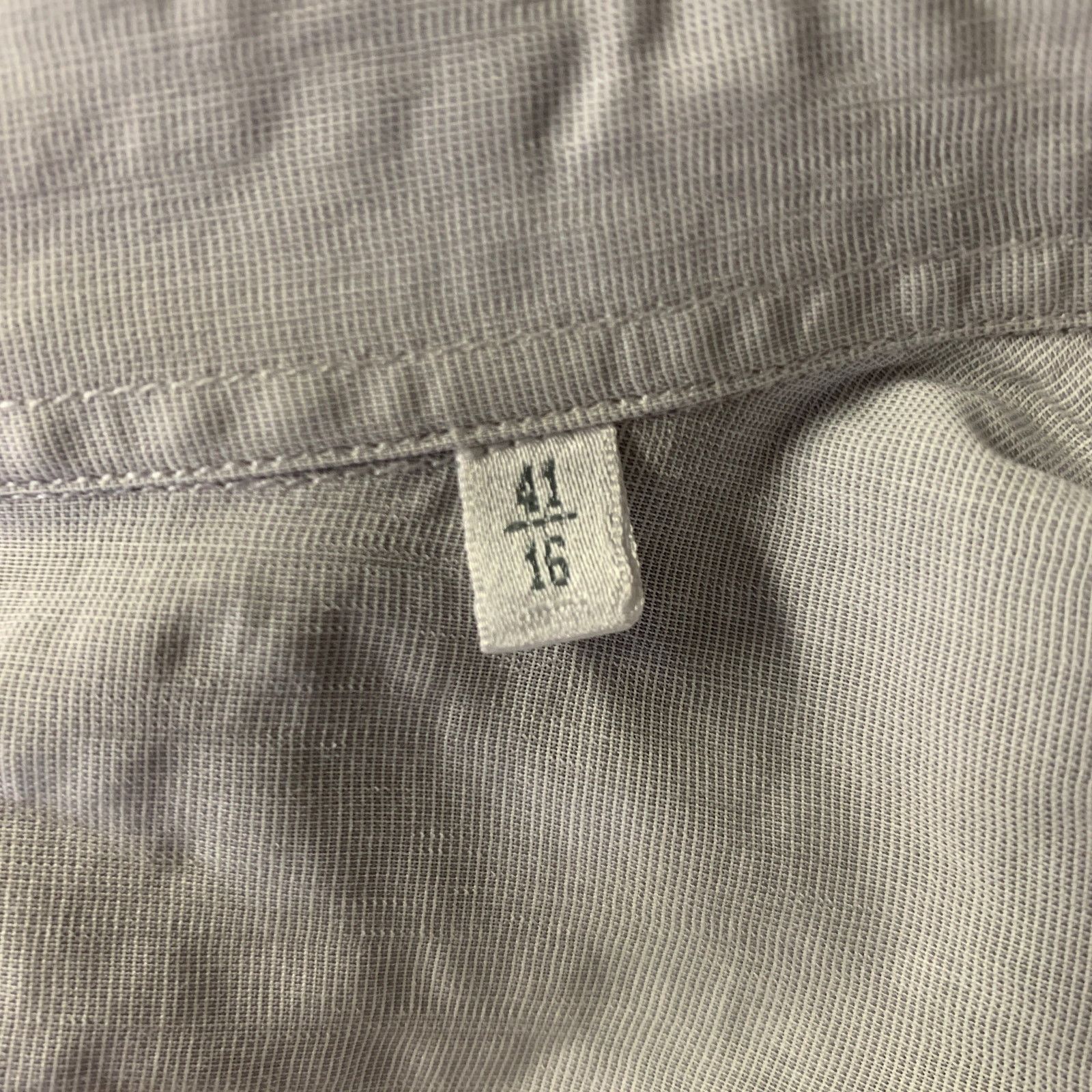 Jil Sander JIL SANDER Size M Grey Cotton Button Up Long Sleeve Shirt Size US M / EU 48-50 / 2 - 6 Thumbnail