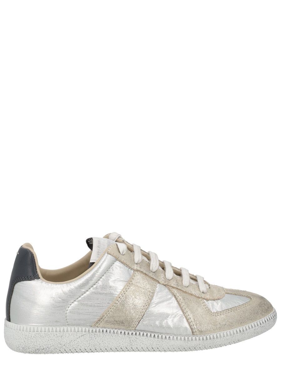 Maison Margiela MAISON MARGIELA "IRIDESCENT REPLICA" SNEAKER - SILVE (IT 40) Size US 10 / IT 40 - 1 Thumbnail