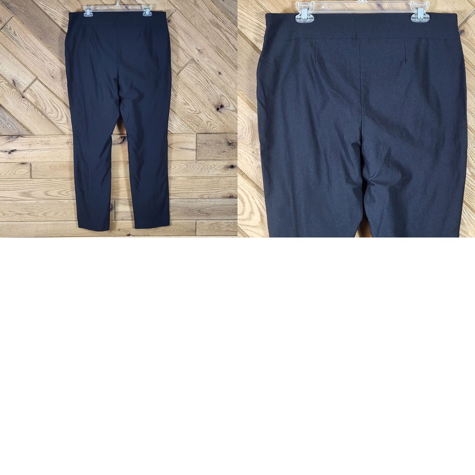 Vintage Chicos Pants Black Slimming Pull On Pockets Size 2 (10) Regular Womens Size 32" / US 10 / IT 46 - 8 Thumbnail