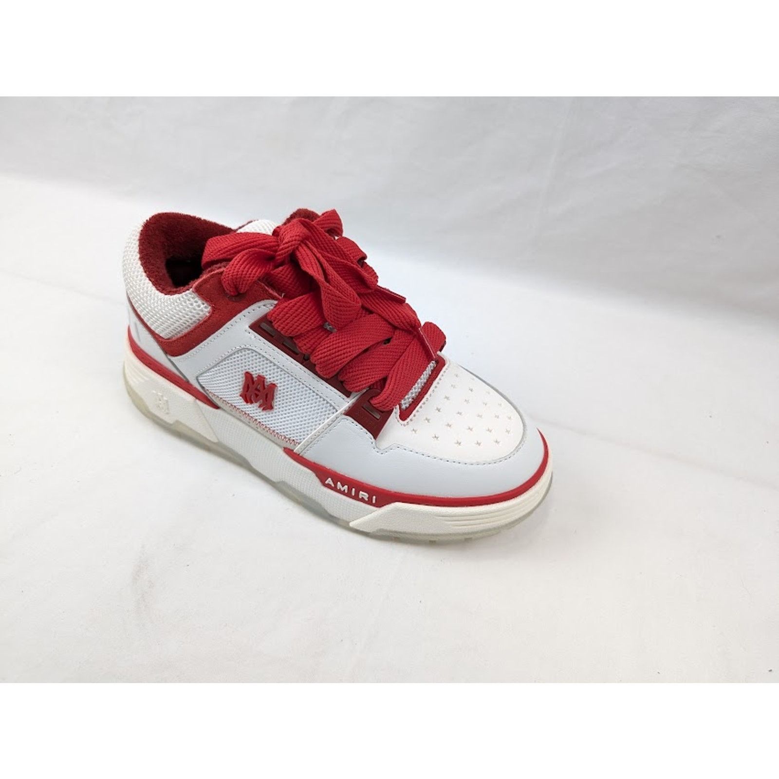 Amiri o1rshd1 Q:3 / MA-1 Low-Top Sneakers in White/ Red Size US 9 / EU 42 - 2 Thumbnail