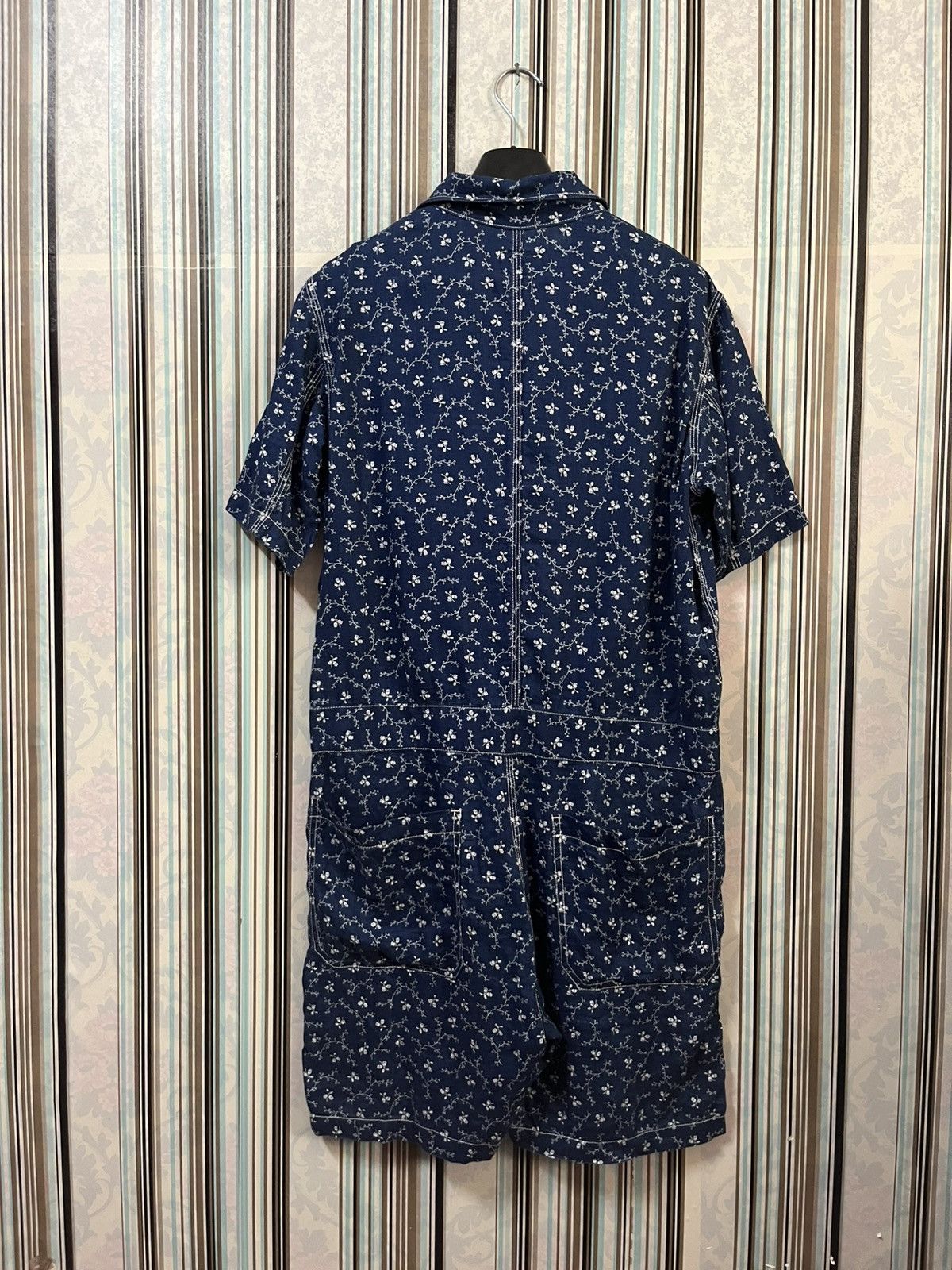 Sonic Lab 2000s Nepenthes japenese floral art indigo #H5 Size US S / EU 44-46 / 1 - 3 Thumbnail