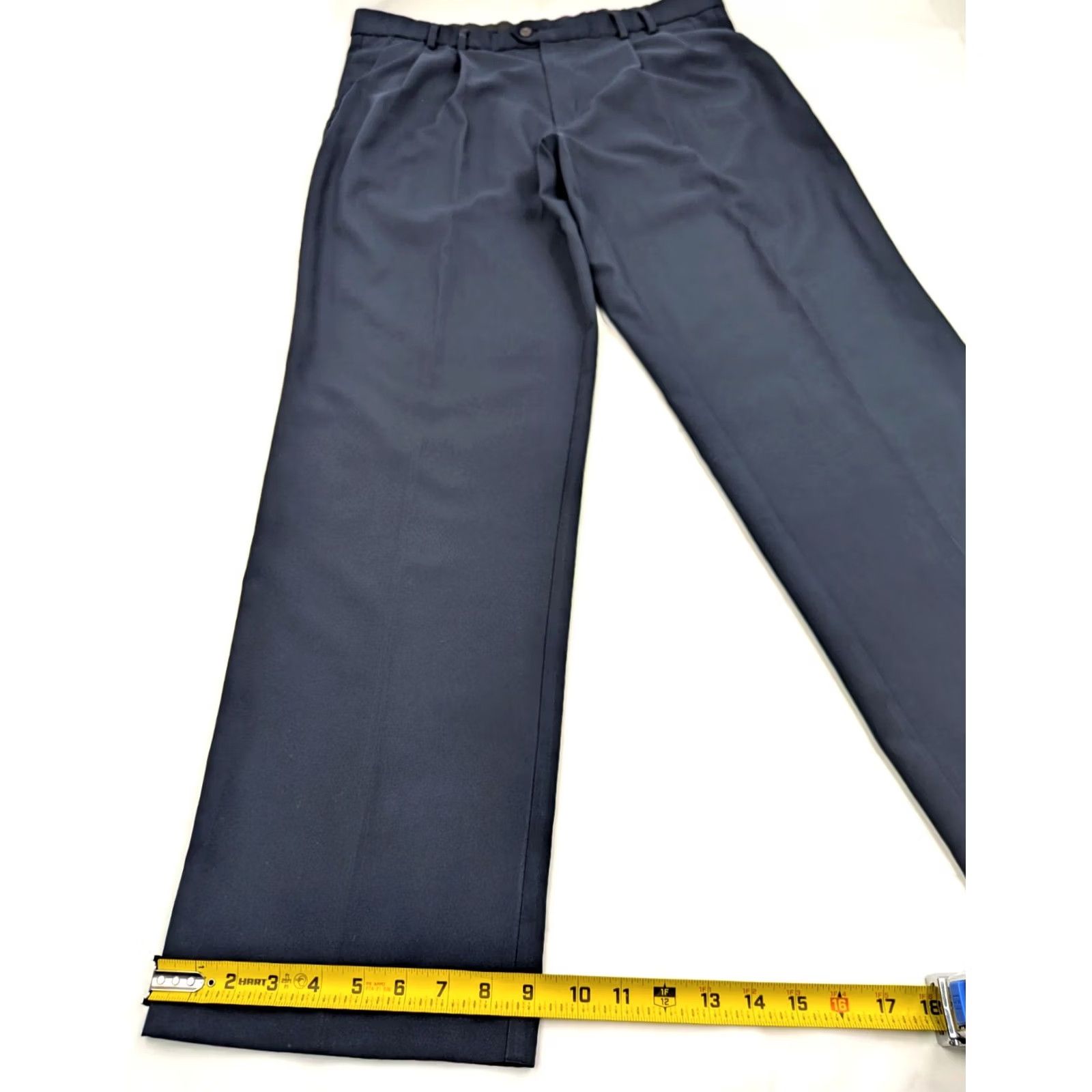 Dockers DOCKERS Golf Pants Shirt? No, Pants: Dockers Golf Pleated Relaxed Fit 38x34 Blue Men Regular 38x33 Inseam 33 Khakis Solid Pattern Mens Size US 38 / EU 54 - 2 Thumbnail