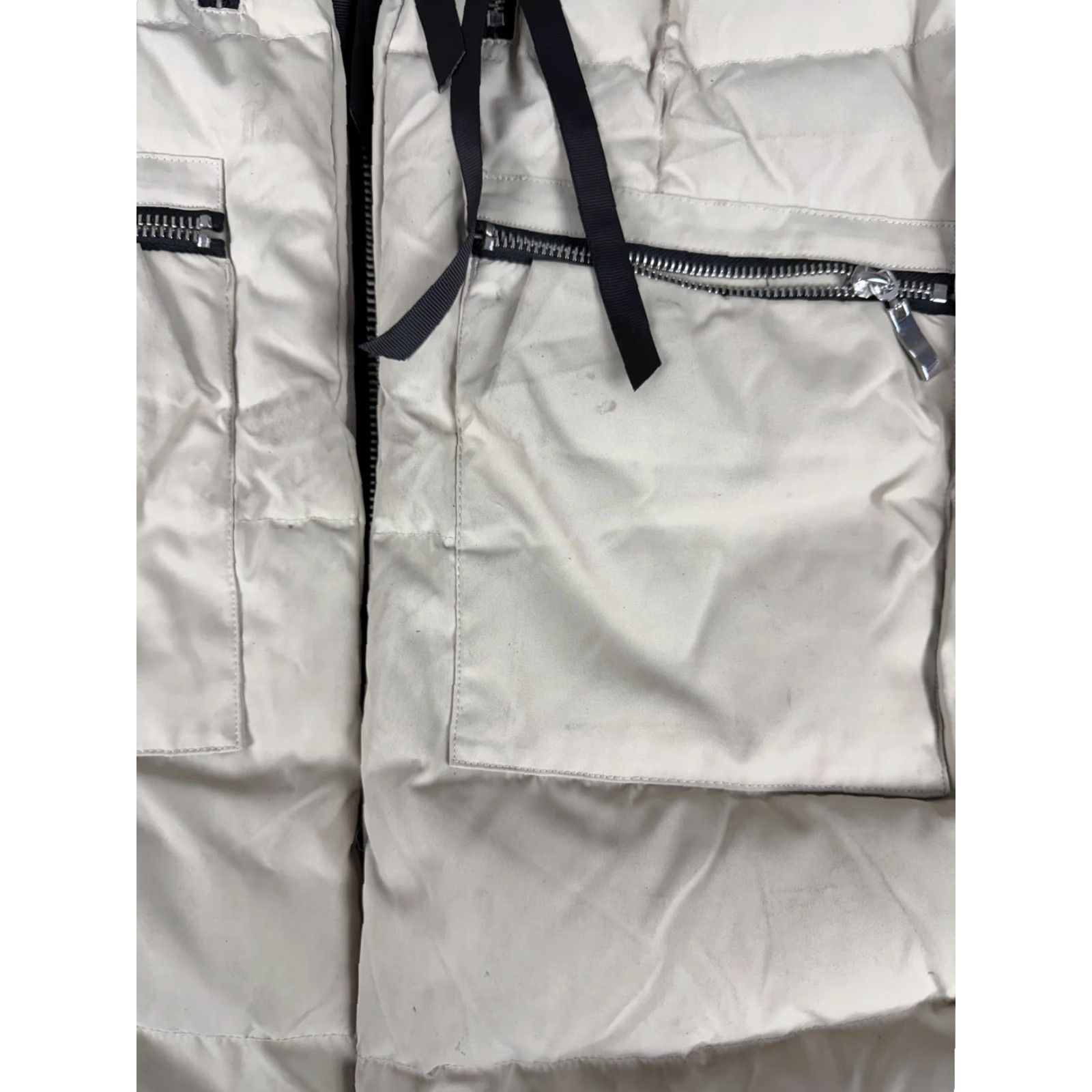 Vintage Orolay Down Parka Coat Womens Large Beige Hooded Puffer Full Zip Pockets YRF092D Size L / US 10 / IT 46 - 5 Thumbnail