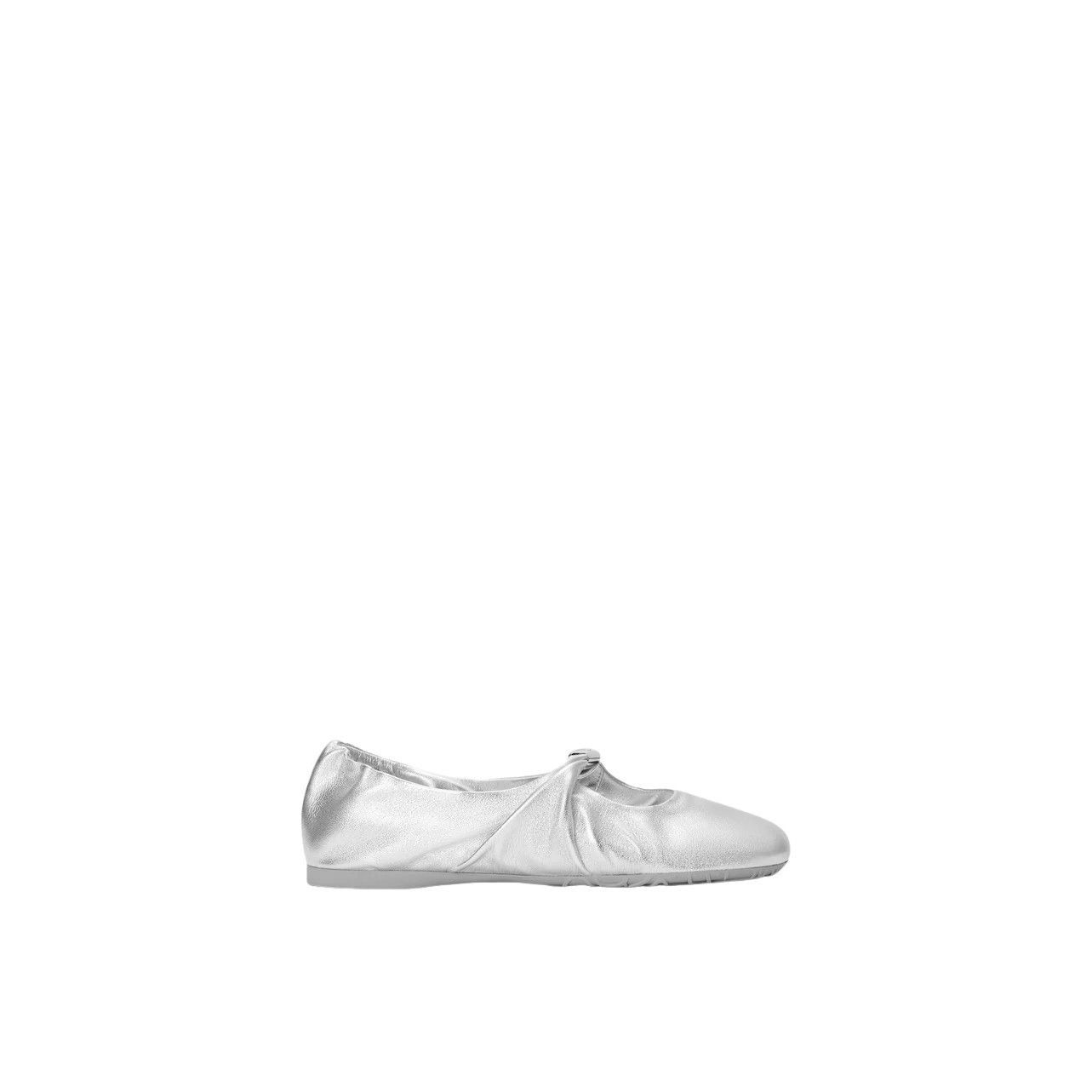 LOEWE Pebble Soft $1150 Silver Ballerinas New & Authentic (W