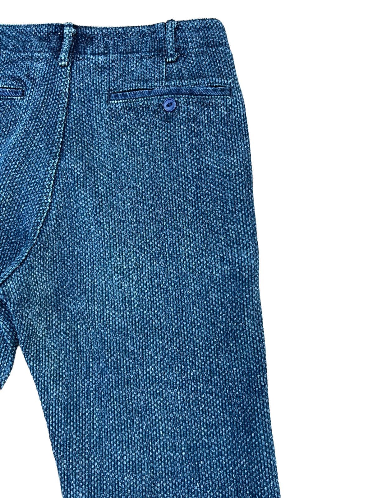 Indigo Blue Trick Japan Fade Indigo Kendo Sashiko Chinos Pant Size US 29 - 16 Thumbnail