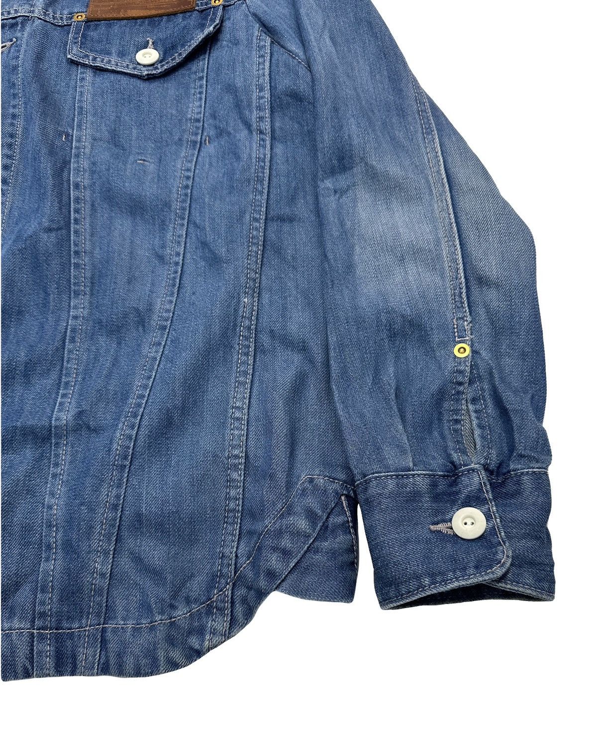 mercibeaucoup Mercibeaucoup Pillow Neck Issey Miyake Denim Jacket Size US L / EU 52-54 / 3 - 4 Thumbnail
