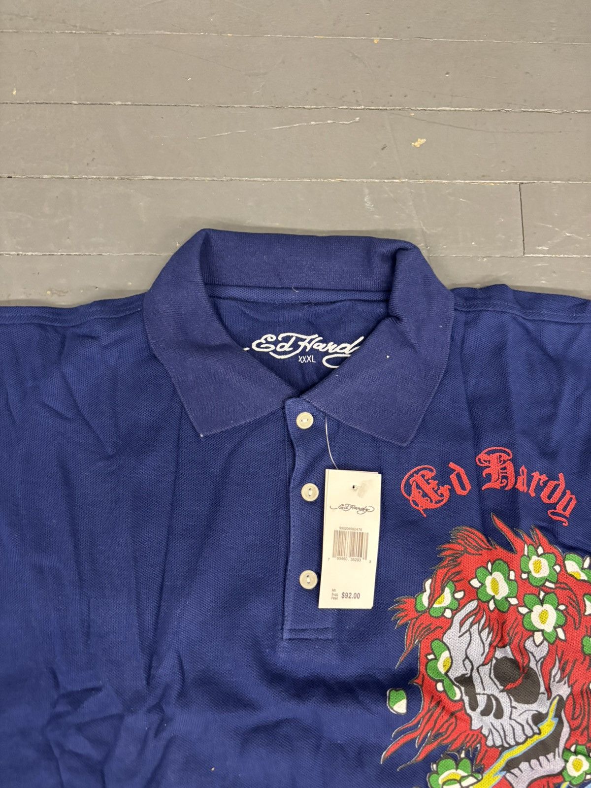Affliction × Christian Audigier × Ed Hardy Y2K Ed Hardy Polo Longsleeve shirt Size US XXL / EU 58 / 5 - 3 Thumbnail
