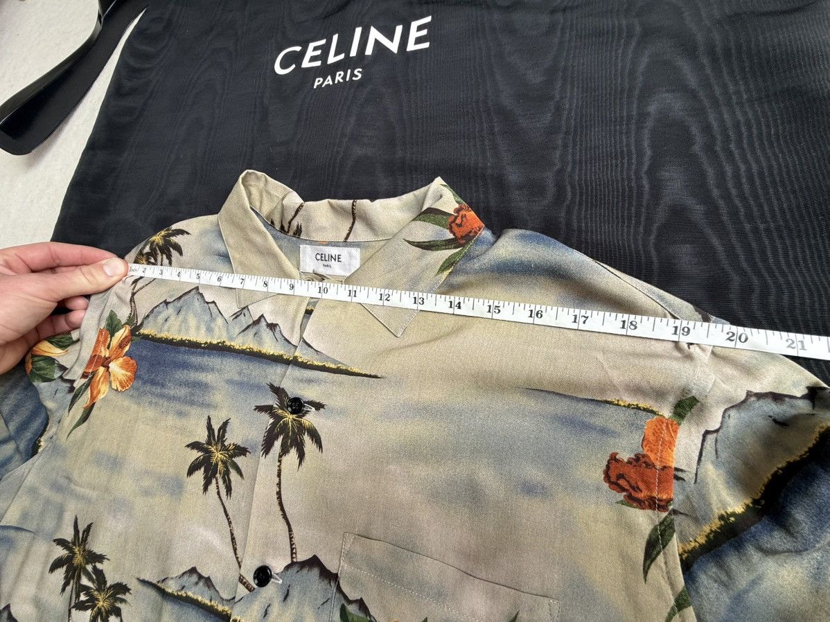 Celine $1.1k SS23 Celine volcano Hawaiian palm tree camp shirt Hedi Size US M / EU 48-50 / 2 - 6 Thumbnail