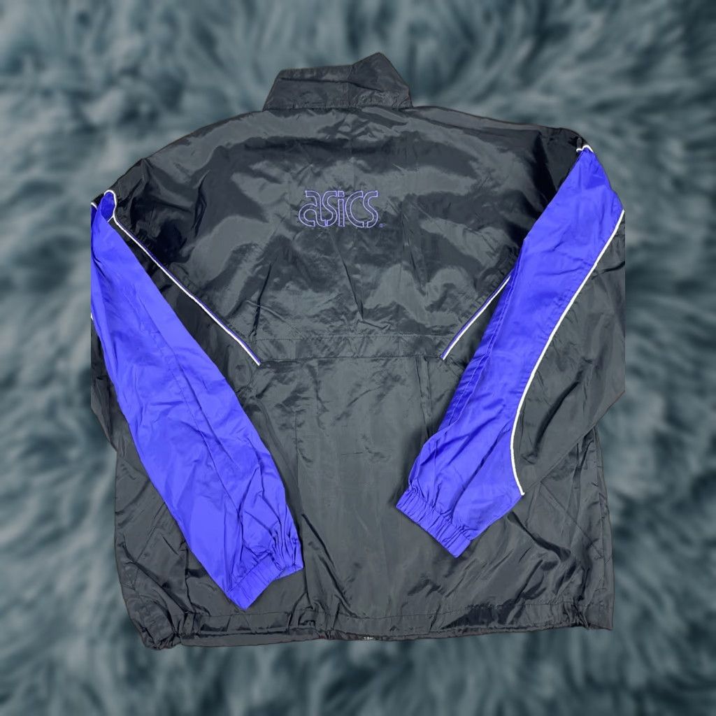 Asics ASICS Vintage Running Windbreaker Jacket Black Purple Sz M 90s Mens Size US M / EU 48-50 / 2 - 1 Thumbnail