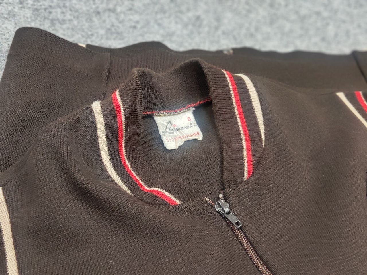 Vintage Luippold Vintage 70's track College Jacket Virgin Wool Brown Size US S / EU 44-46 / 1 - 13 Thumbnail
