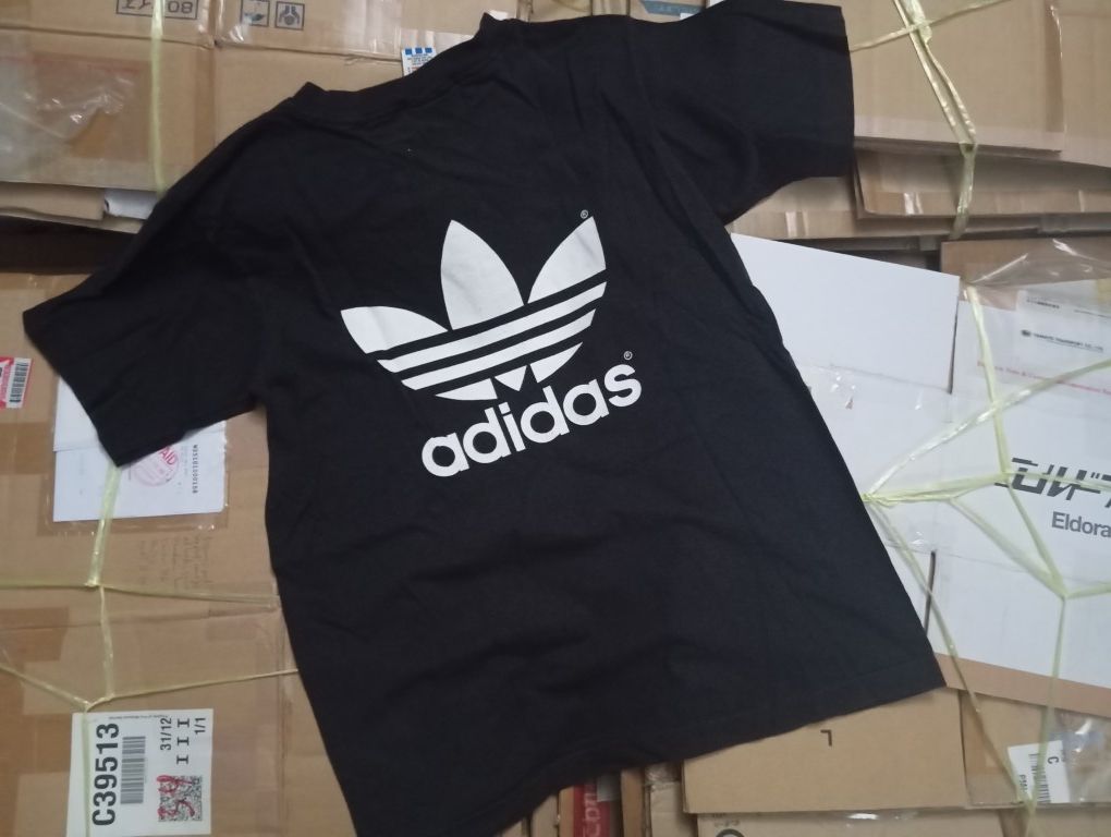 Vintage VTG 90s Adidas ⚽⚾🏀 Trefoil Logo Double Print Tshirt Size US L / EU 52-54 / 3 - 3 Thumbnail