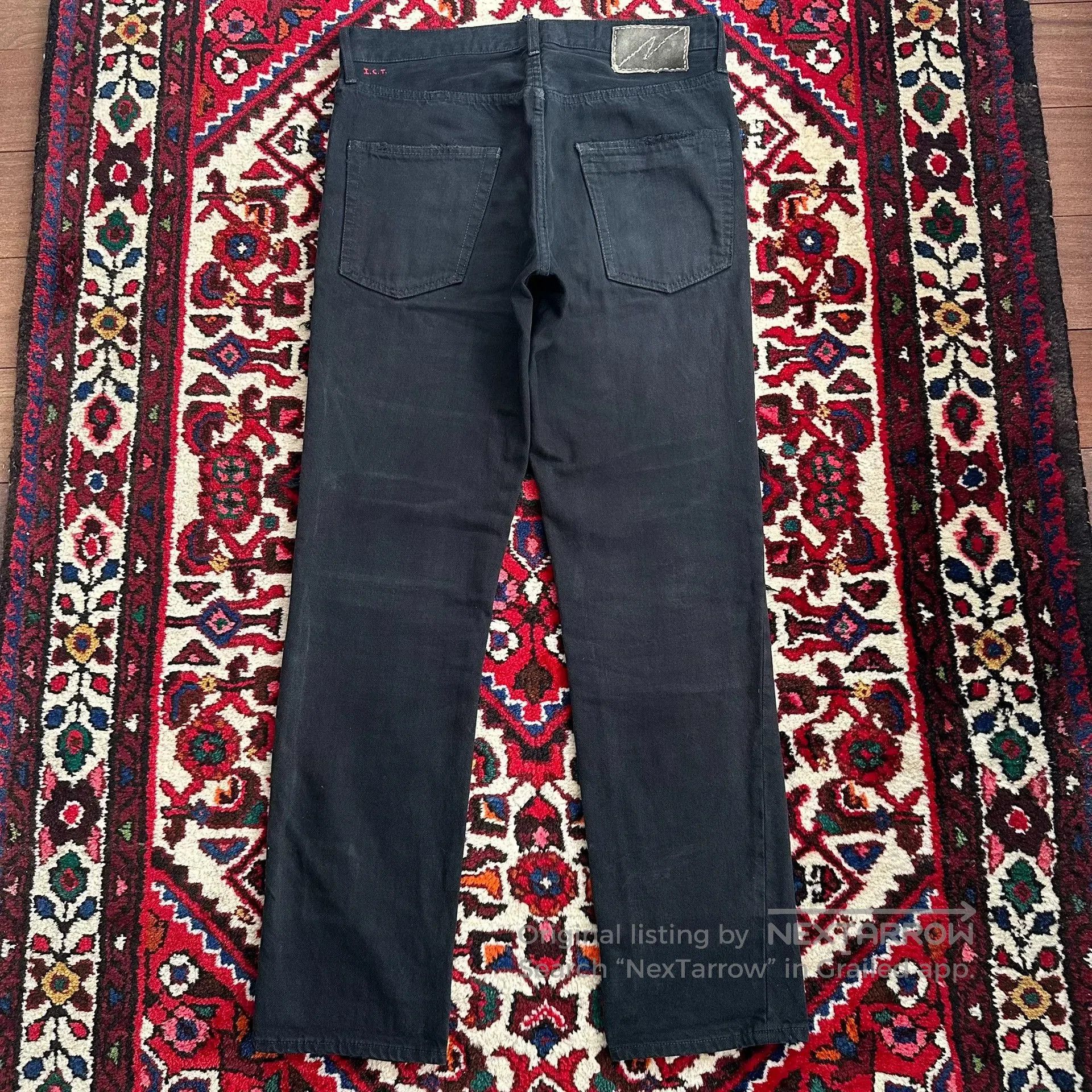 Visvim visvim black distressed denim pants size W32L3. Size US 32 / EU 48 - 2 Thumbnail