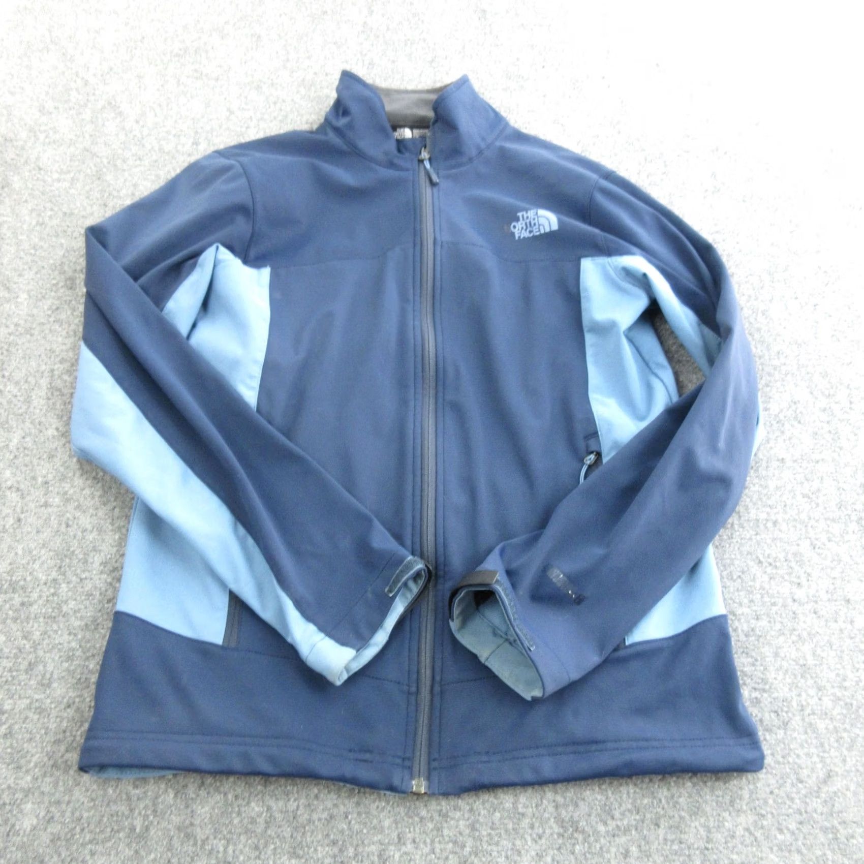 The North Face The North Face Jacket Mens S Navy Blue Softshell Fleece Lined Full Zip Trail Colorblock Size US S / EU 44-46 / 1 - 3 Thumbnail