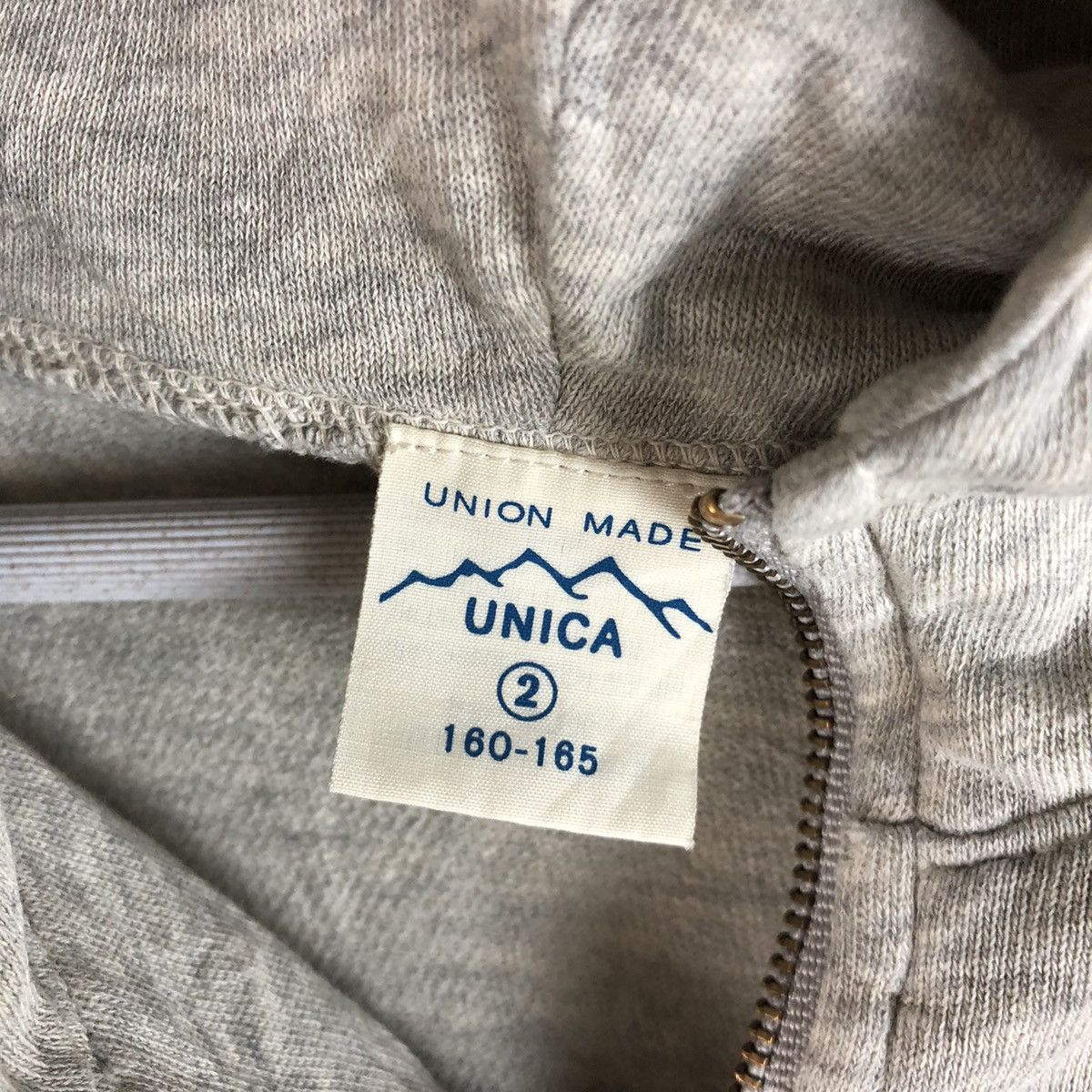 Japanese Brand Unica union made Grey Hoodie #7470 Size M / US 6-8 / IT 42-44 - 11 Thumbnail
