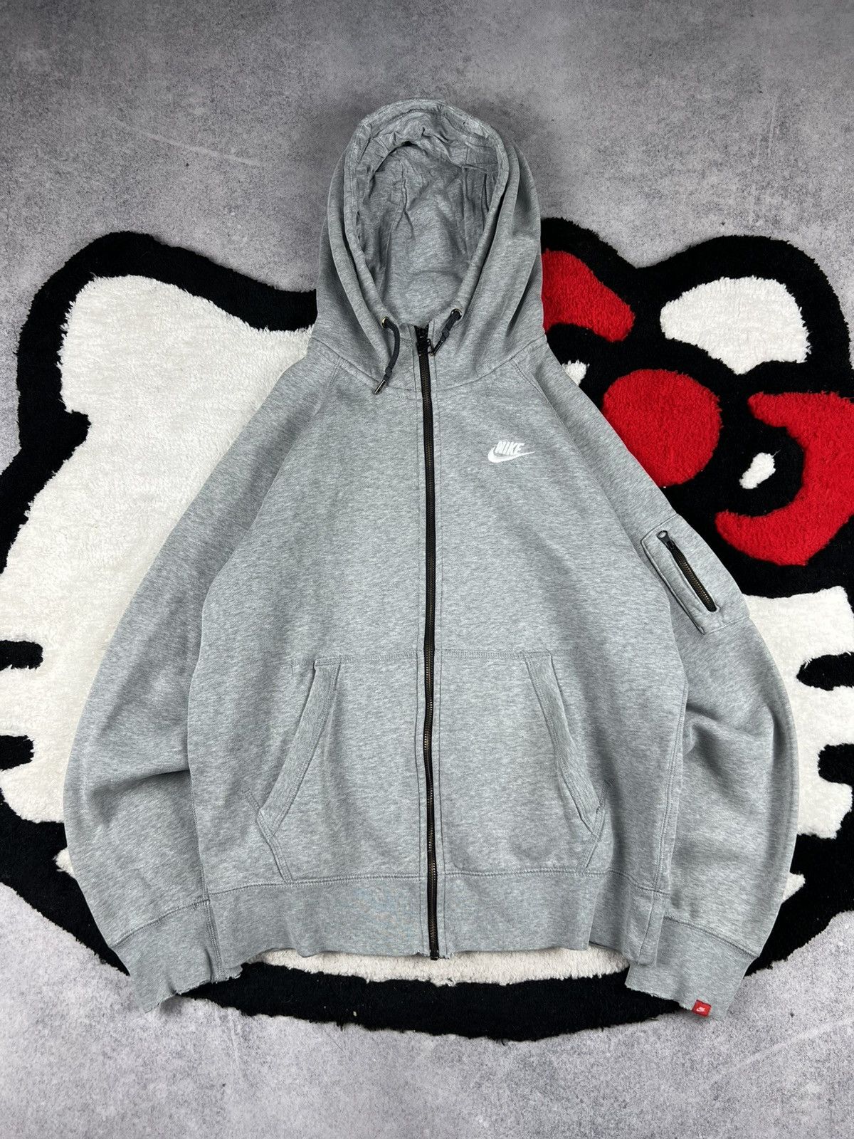 Nike Vintage Nike Tech Fleece Zip Up Swoosh Y2K Hoodie Size US M / EU 48-50 / 2 - 1 Thumbnail