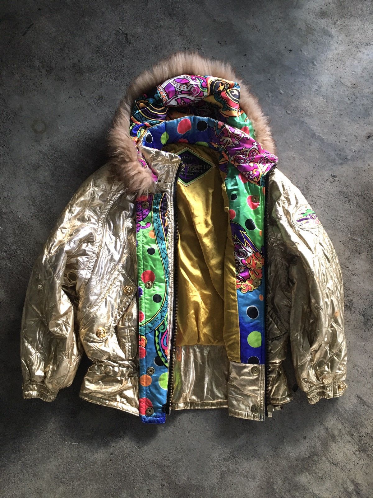 If Six Was Nine × Japanese Brand × Le Grande Bleu (L.G.B.) Elesse Racing project vintage fur jacket Size US L / EU 52-54 / 3 - 2 Thumbnail