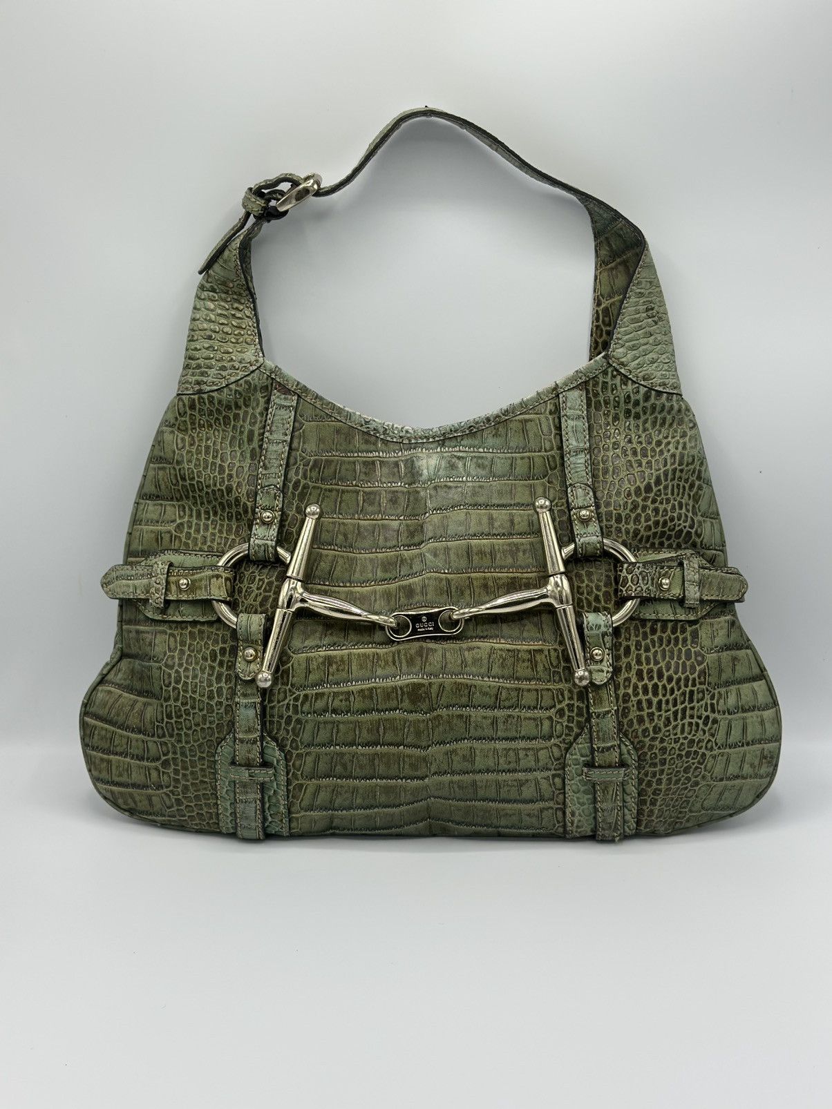 Gucci RARE Gucci 85th Anniversary Crocodile Horsebit Hobo bag Size ONE SIZE - 1 Thumbnail