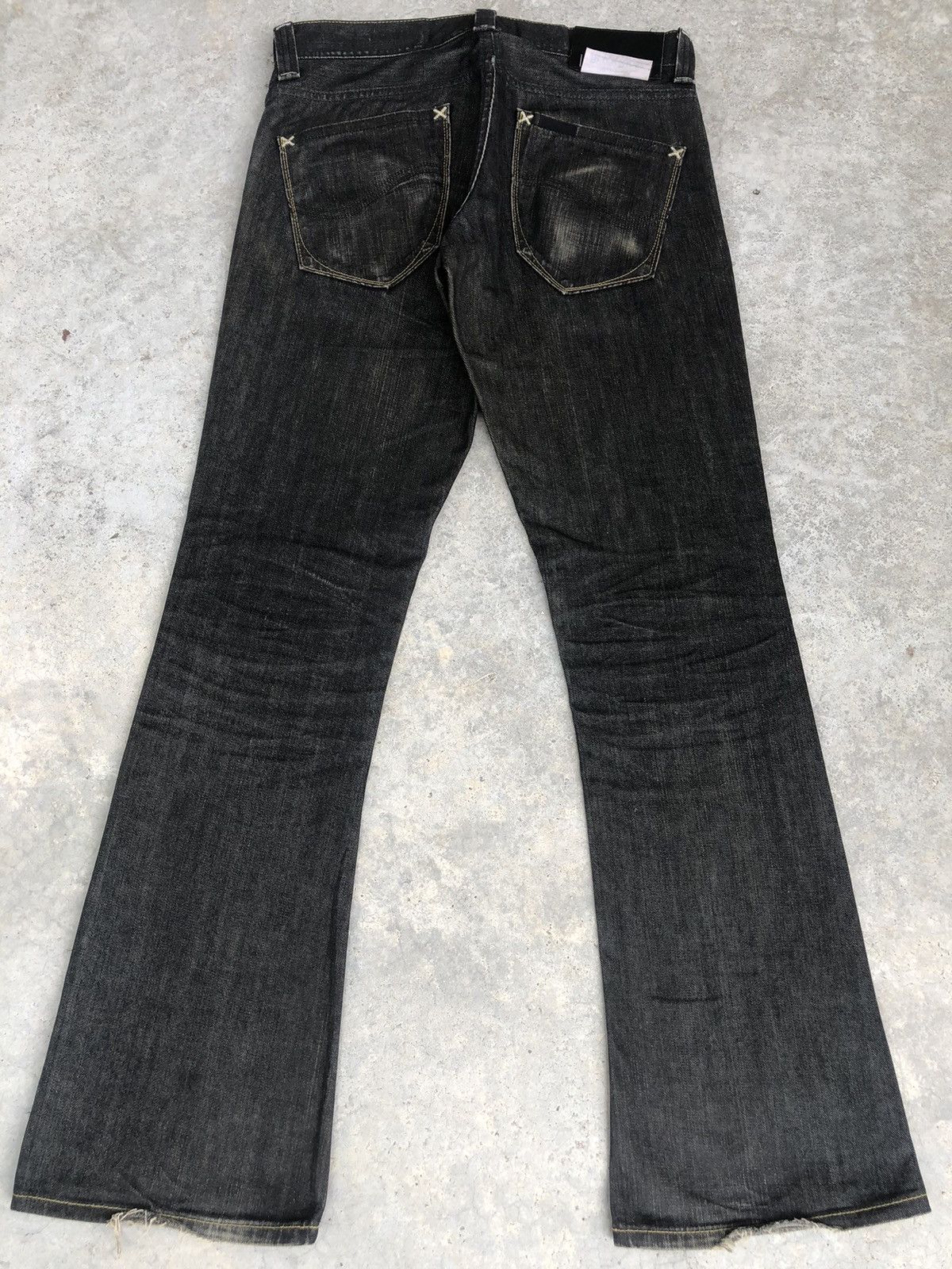 Lee Japanese Lee Flared Jeans Distressed Jeans Size US 33 - 2 Thumbnail