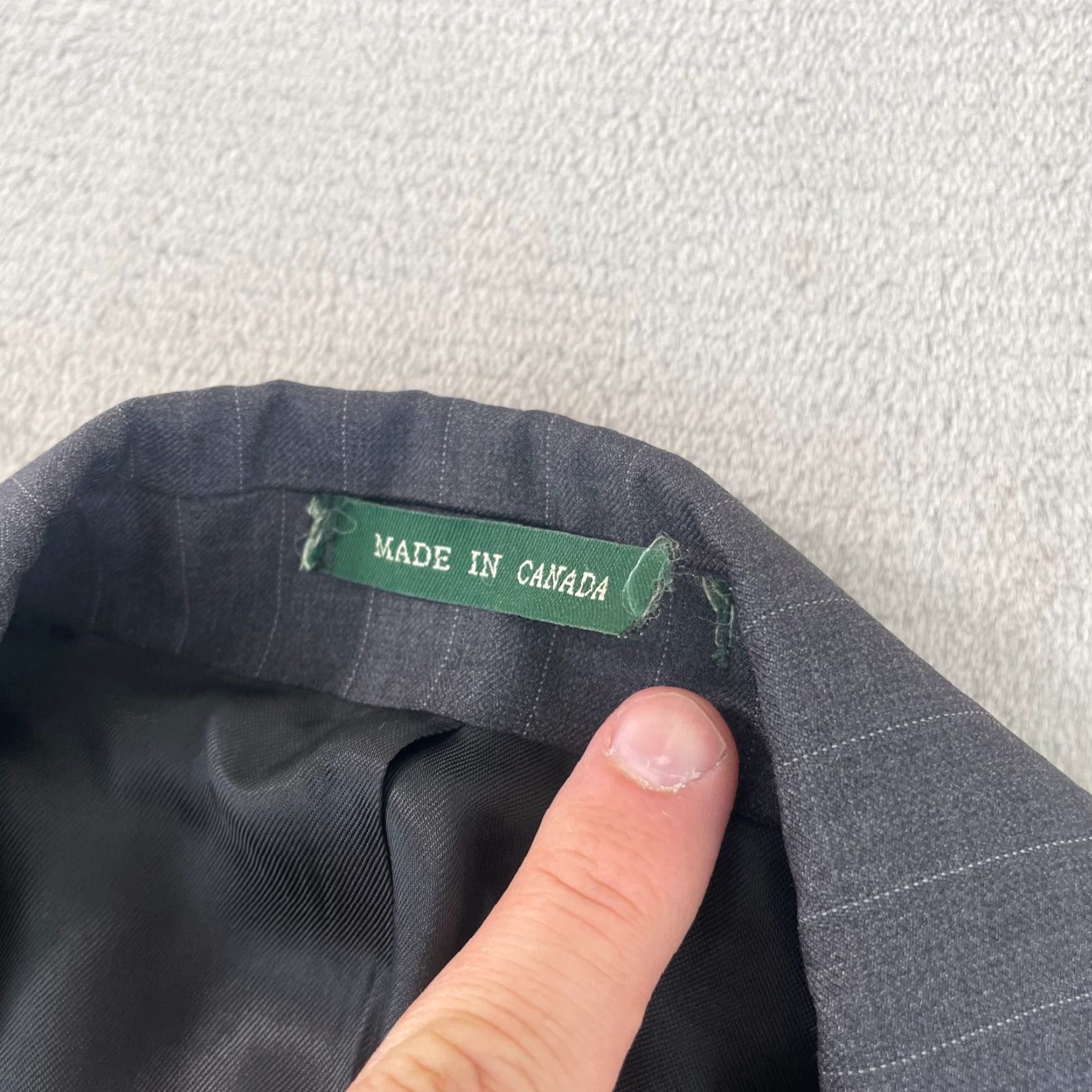 Ralph Lauren Lauren Ralph Lauren Suit Men 46R Grey Striped 100% Wool Pants 38X28 Cuffed Size 46R - 2 Thumbnail