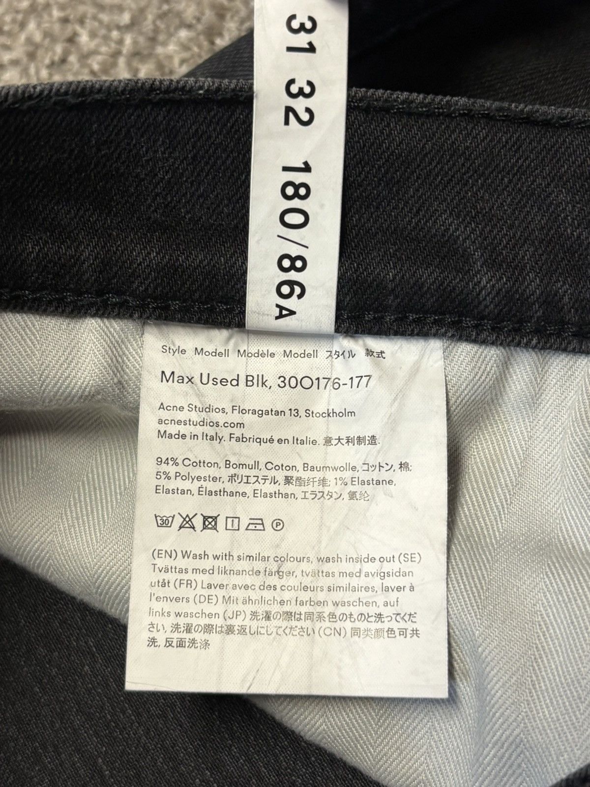 Acne Studios ACNE Studios black skinny’s Size US 30 / EU 46 - 7 Thumbnail