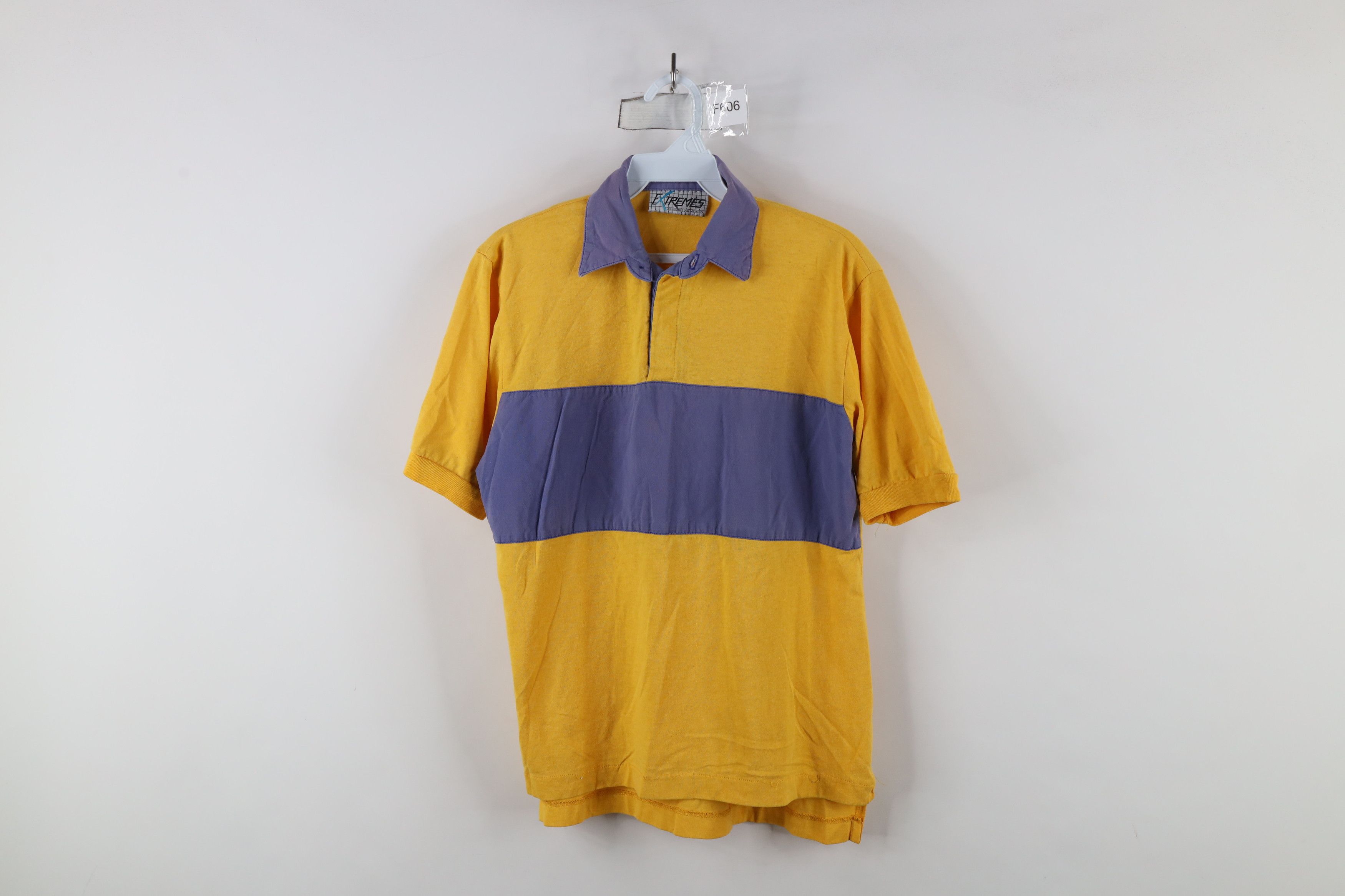 Vintage Vintage 90s Streetwear Los Angeles Lakers Rugby Polo Shirt Size US S / EU 44-46 / 1 - 1 Thumbnail