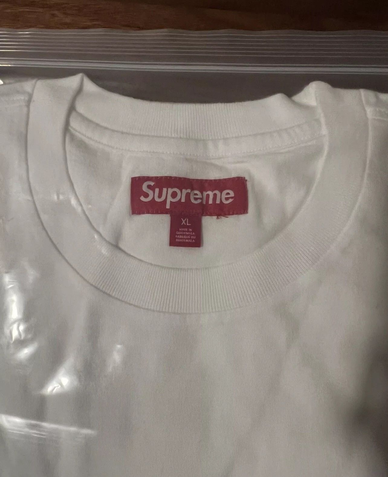 Supreme Supreme Washed Tag S/S Short Sleeve Top SS24 XL White Size US XL / EU 56 / 4 - 4 Thumbnail