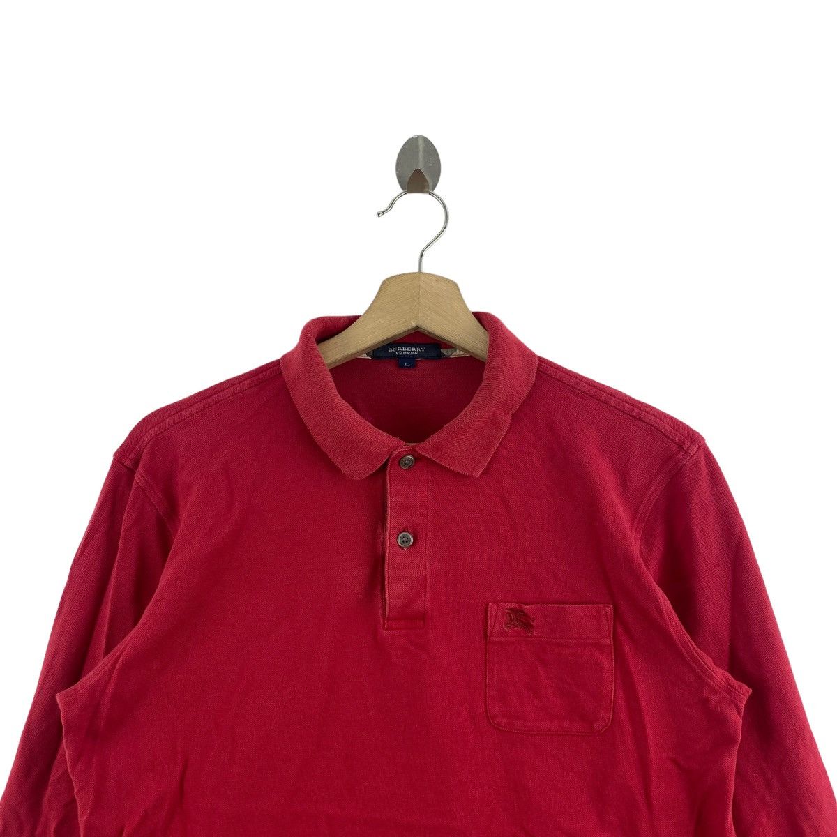Burberry × Vintage Vintage BURBERRYS LONDON Small Embroidered Logo Button Up Size US L / EU 52-54 / 3 - 2 Thumbnail