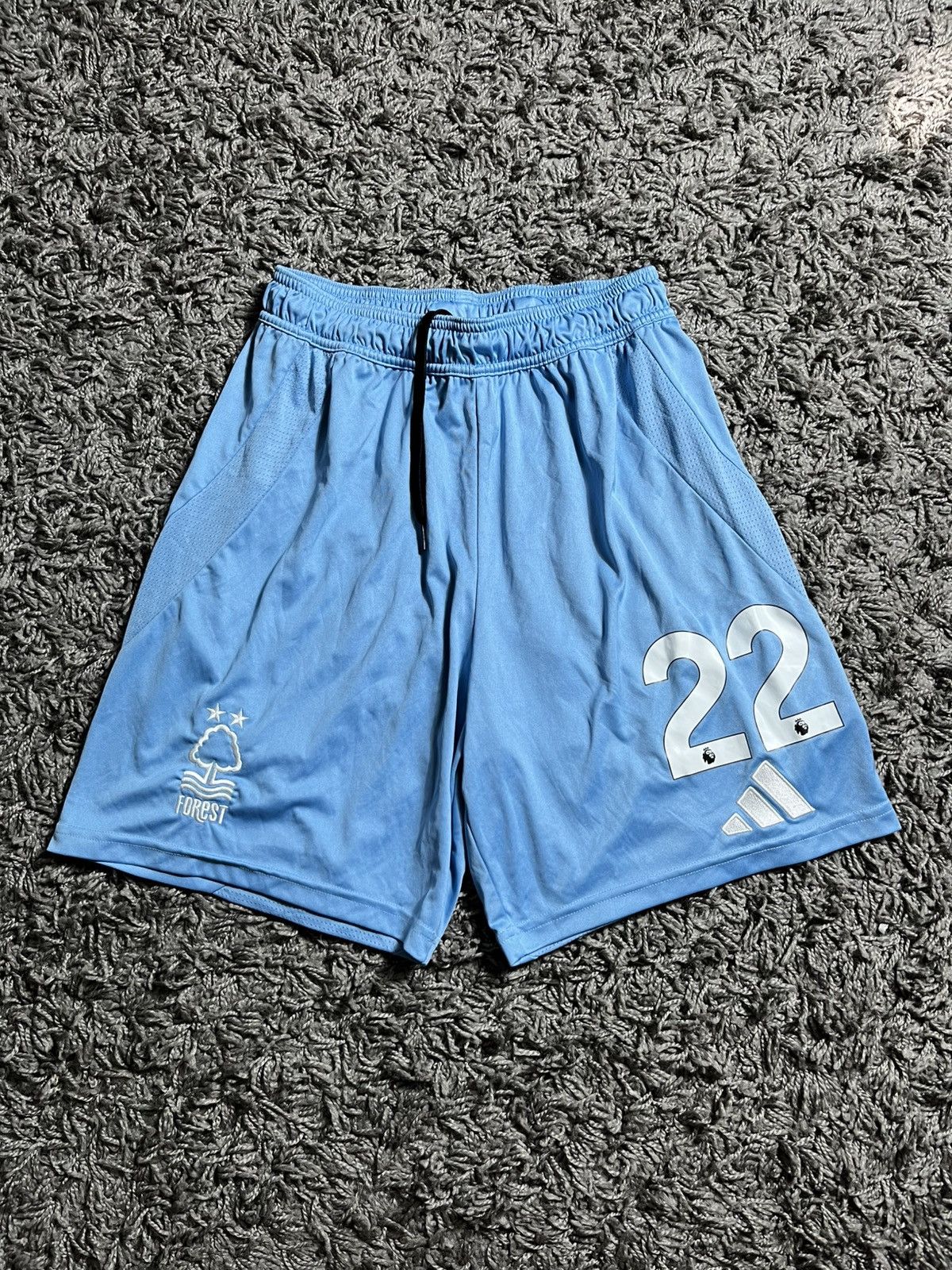 Adidas NOTTINGHAM FOREST 2023/24 POLYESTER AWAY FOOTBALL SHORTS Size US 32 / EU 48 - 1 Thumbnail