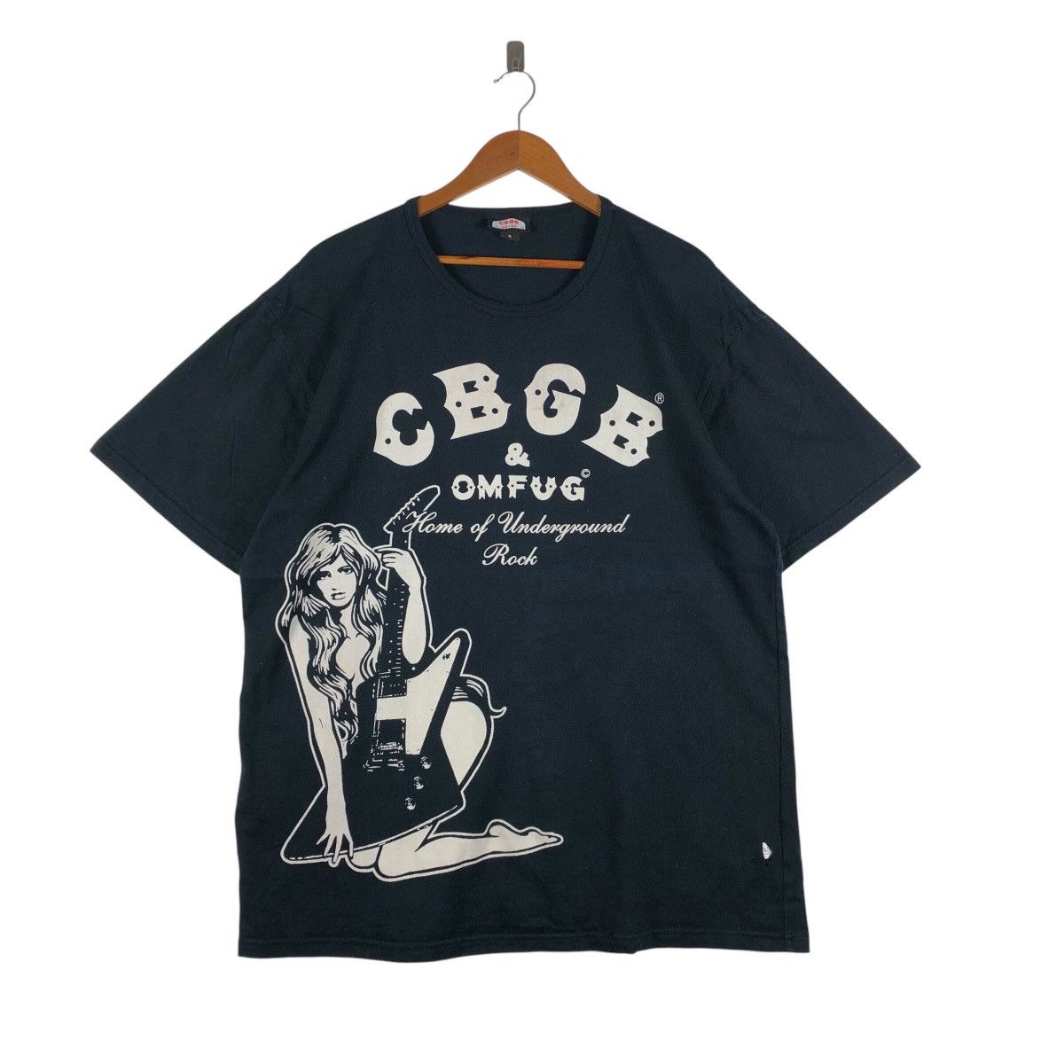 Band Tees Distressed CBGB & OMFUG Underground Rock T-Shirt Size US XXL / EU 58 / 5 - 1 Thumbnail