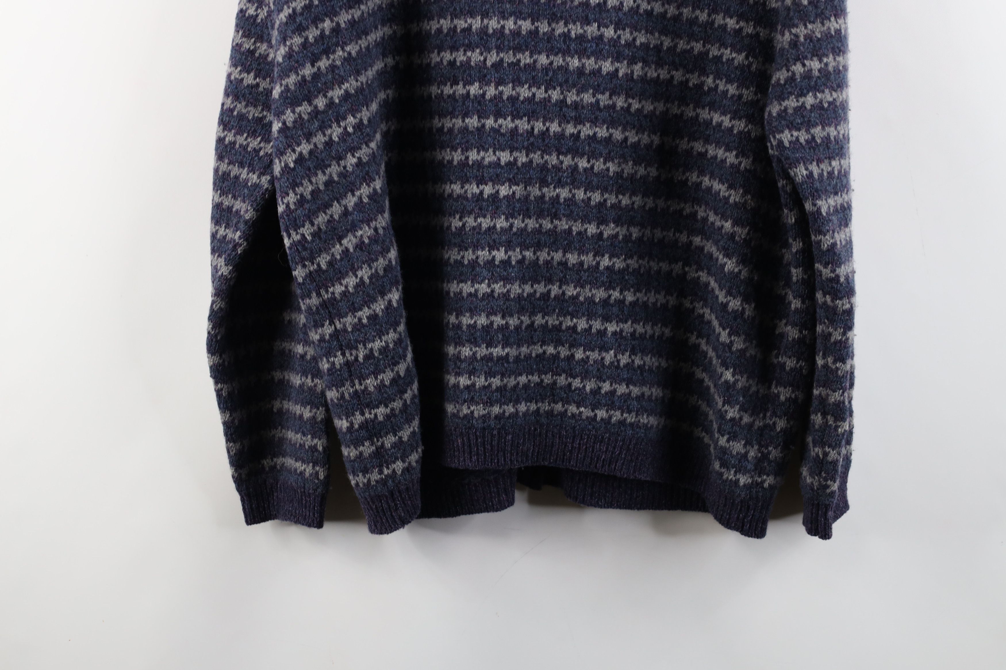 Eddie Bauer × Vintage Vintage 90s Eddie Bauer Houndstooth Collared Sweater Size L / US 10 / IT 46 - 10 Thumbnail