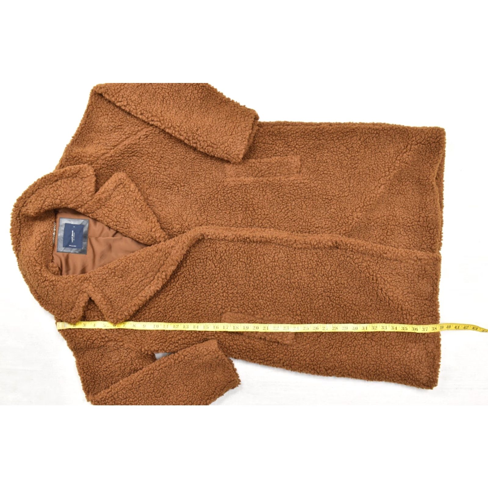 Lucky Brand Lucky Brand Coat Women L Brown Faux Fur Sherpa Teddy Bear Long Trench Coat Holiday Winter Fall Size L / US 10 / IT 46 - 3 Thumbnail