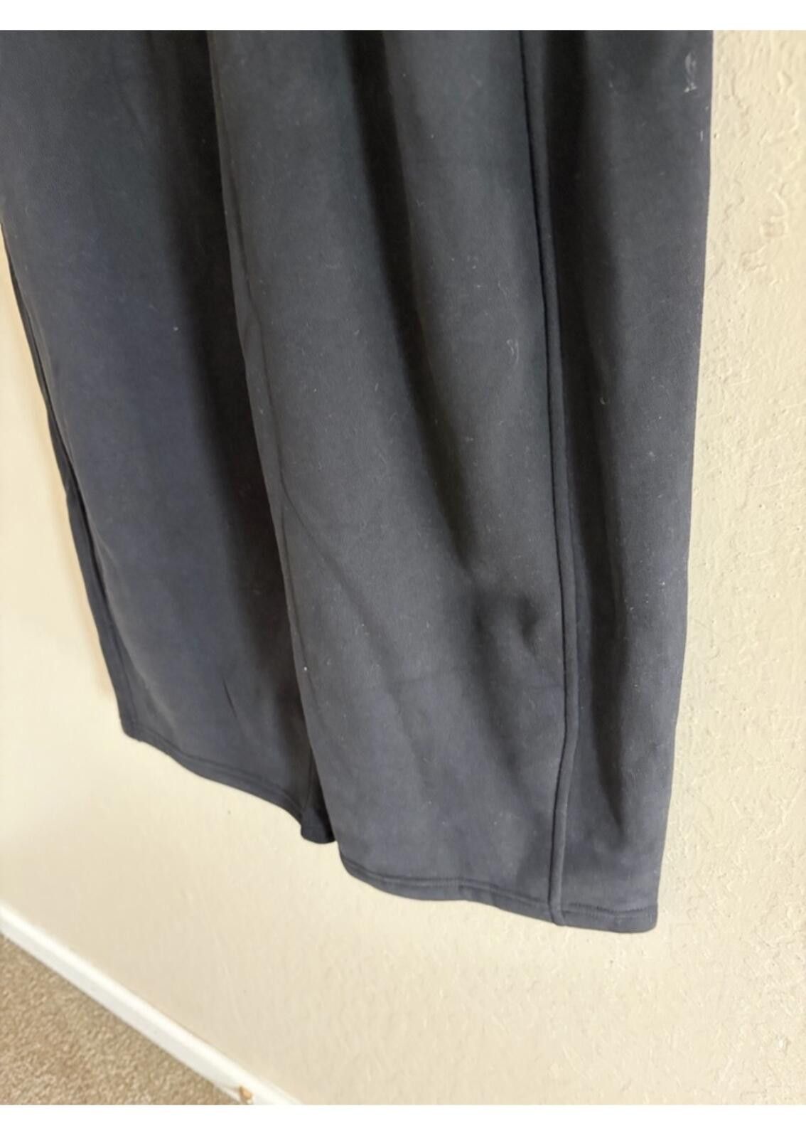 Other Yance Hana Wide-Leg Black Drawstring Capris Size 28" / US 6 / IT 42 - 3 Thumbnail