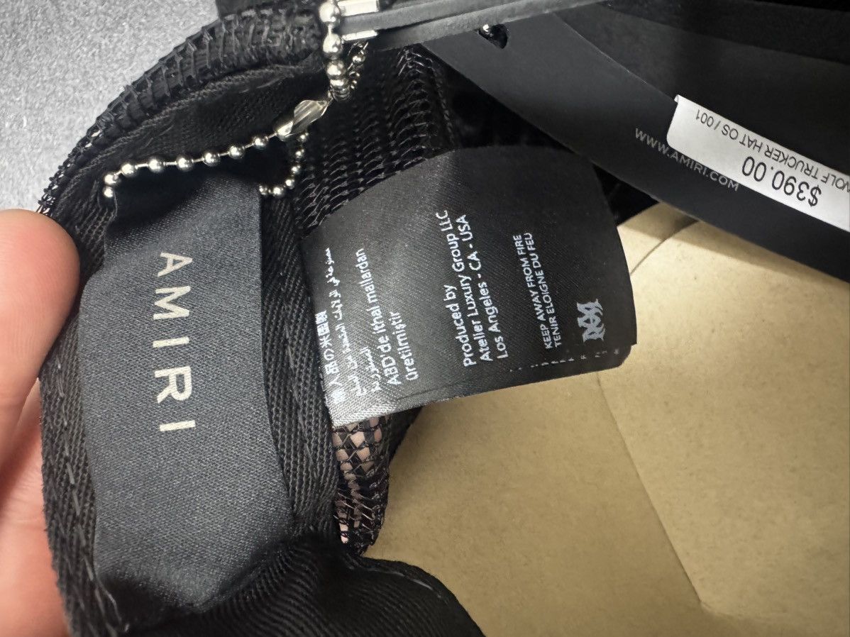 Amiri Amiri Jazz Wolf Trucker Hat Size ONE SIZE - 11 Thumbnail