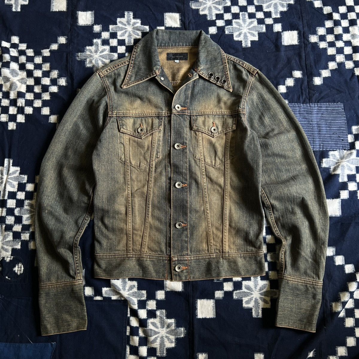 Pre-owned If Six Was Nine X Seditionaries Led Rechwe Mud Wash Pierced Jacket