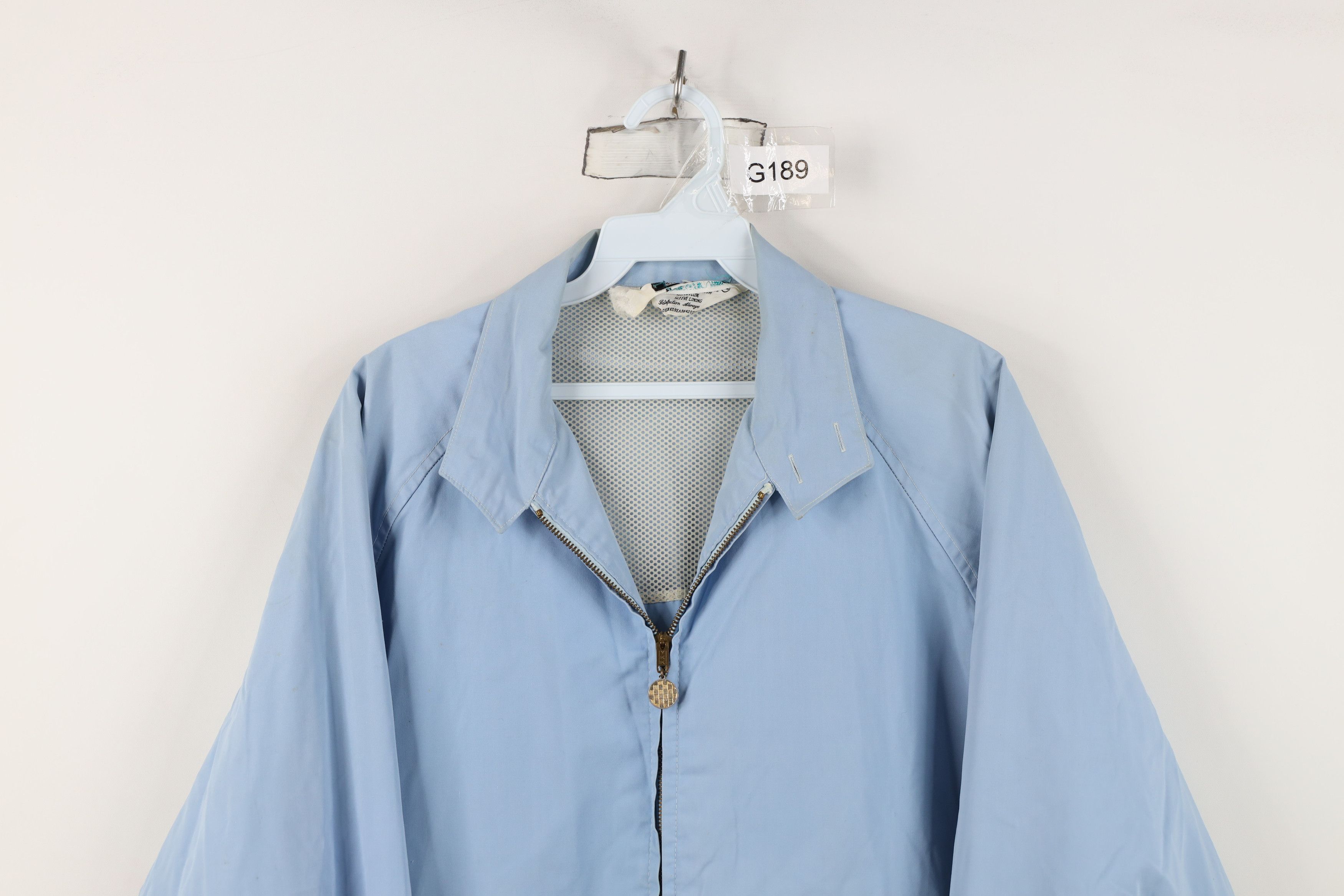 Vintage Vintage 70s Streetwear Racer Bomber Jacket Carolina Blue Size US XL / EU 56 / 4 - 2 Thumbnail