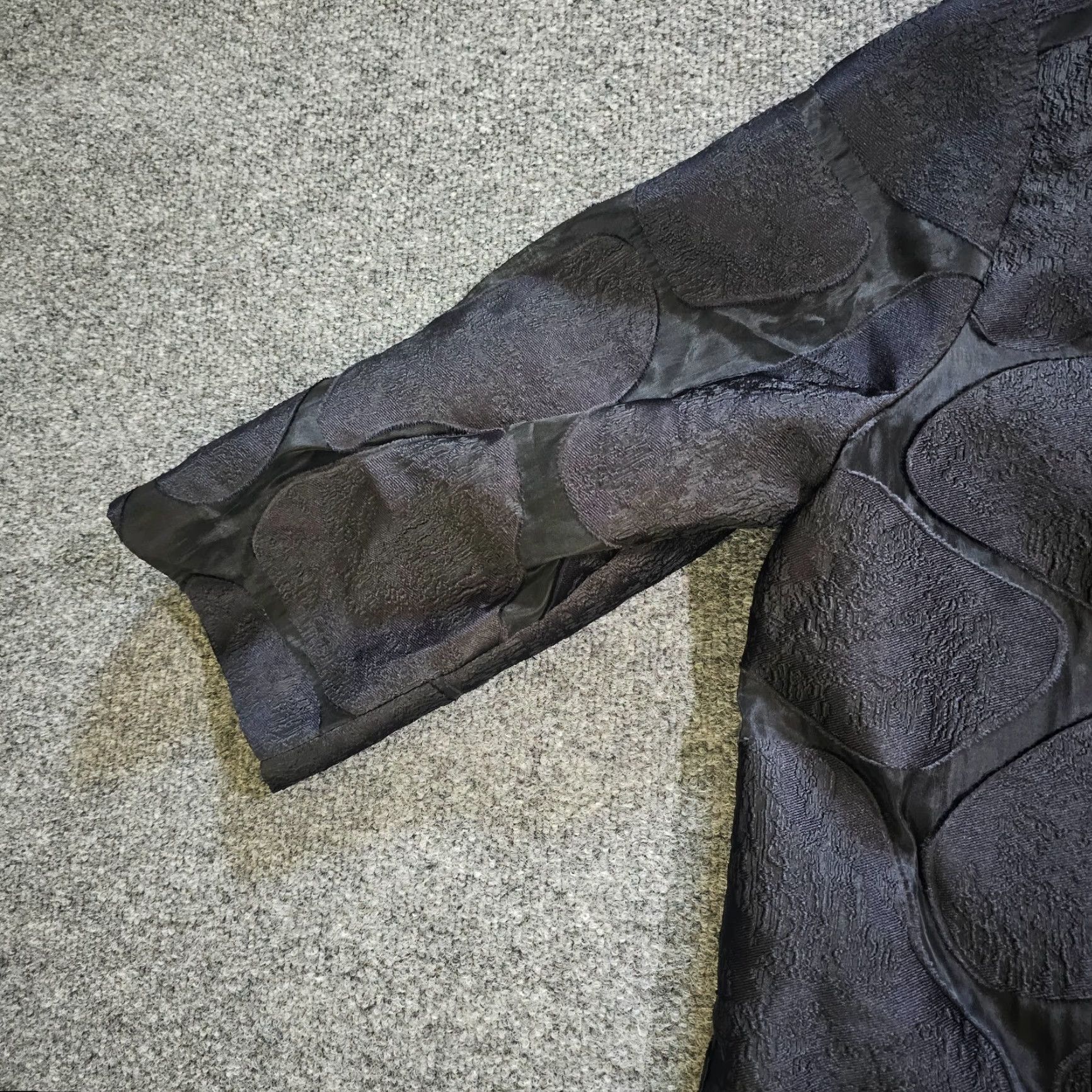 Vintage Chicos Travelers Jacket Womens XL Black Organza 3/4 Sleeve Sheer Open Classic Jacket Size XL / US 12-14 / IT 48-50 - 5 Thumbnail